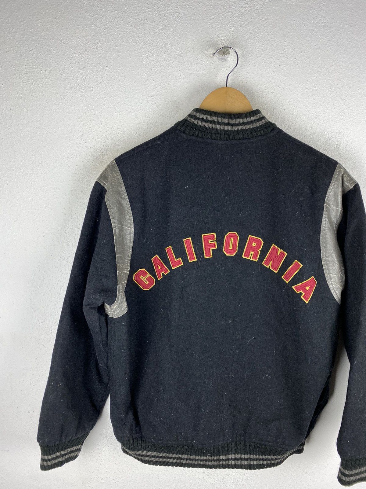Japanese Brand Vintage “California” Troy Bros’ Varsity Jacket Wool Leather Size US S / EU 44-46 / 1 - 7 Thumbnail