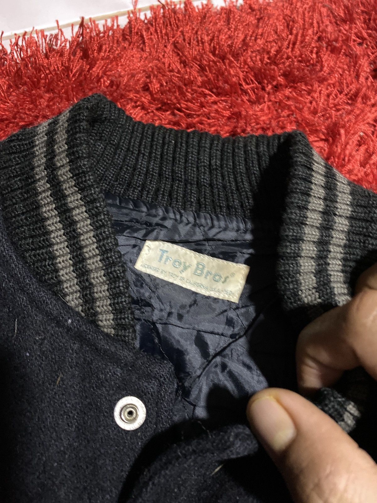 Japanese Brand Vintage “California” Troy Bros’ Varsity Jacket Wool Leather Size US S / EU 44-46 / 1 - 8 Thumbnail