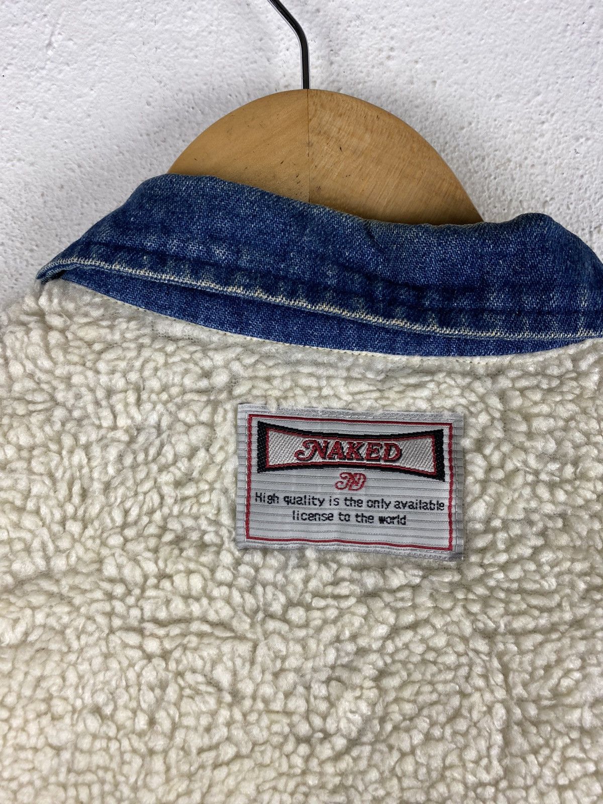 Naked & Famous Naked Japan Sherpa Fleece Jacket with Denim Collar Outerwear Size US M / EU 48-50 / 2 - 5 Thumbnail