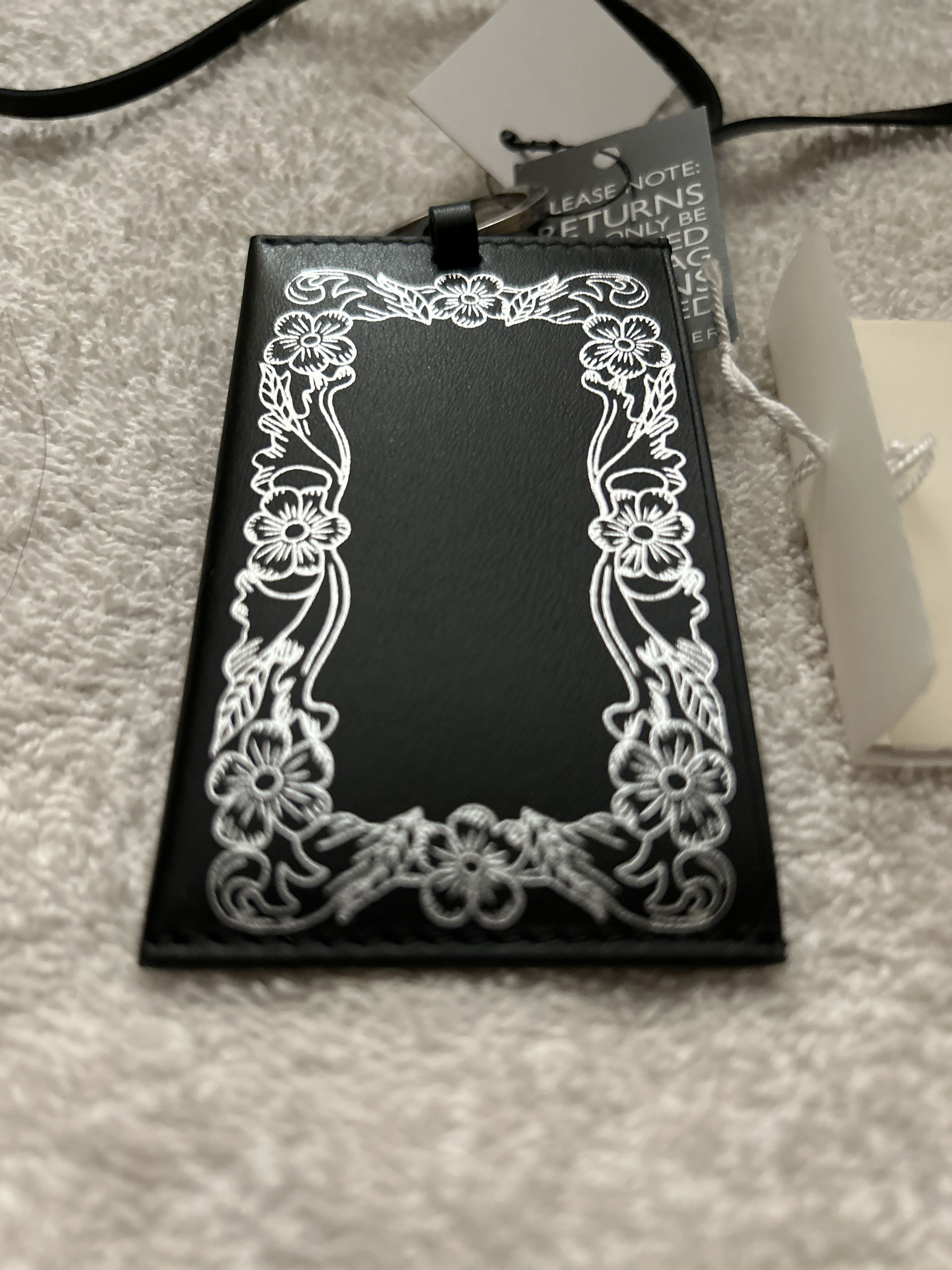 Our Legacy floral access cardholder wallet lanyard black print flower Size ONE SIZE - 2 Thumbnail