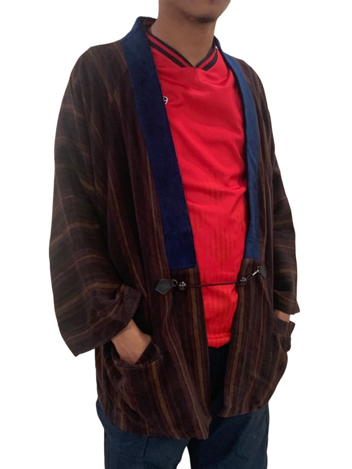 Japanese Brand Vintage Kimono Handmade Noragi Wool Jacket Size US M / EU 48-50 / 2 - 4 Thumbnail