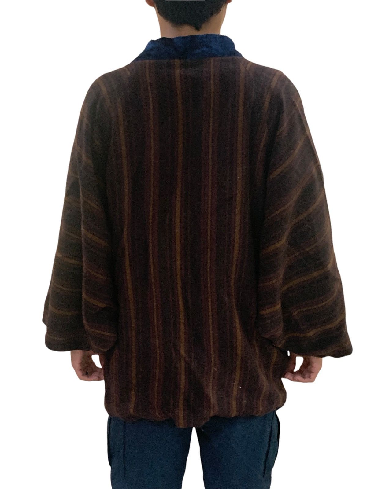 Japanese Brand Vintage Kimono Handmade Noragi Wool Jacket Size US M / EU 48-50 / 2 - 6 Thumbnail