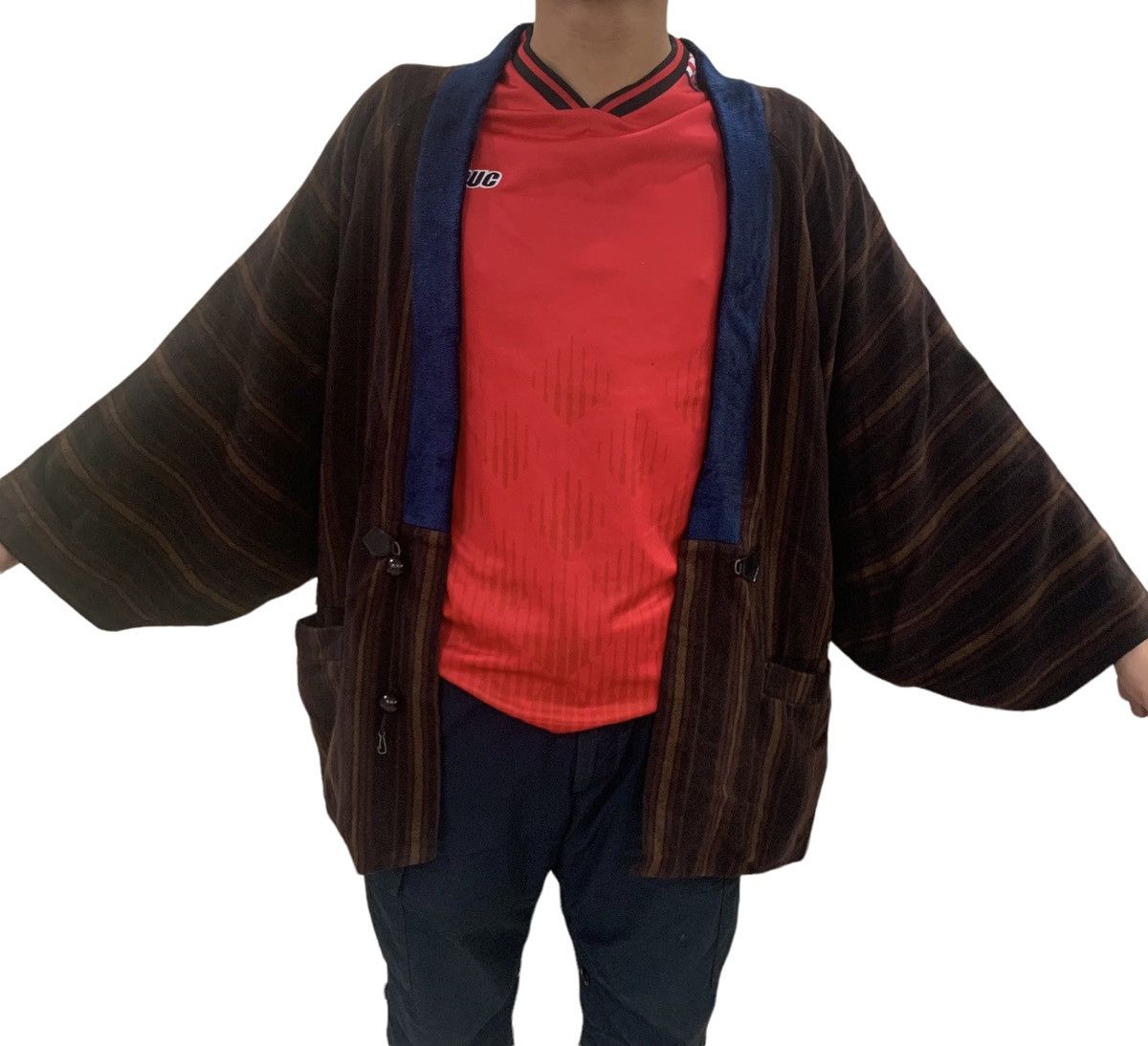 Japanese Brand Vintage Kimono Handmade Noragi Wool Jacket Size US M / EU 48-50 / 2 - 5 Thumbnail