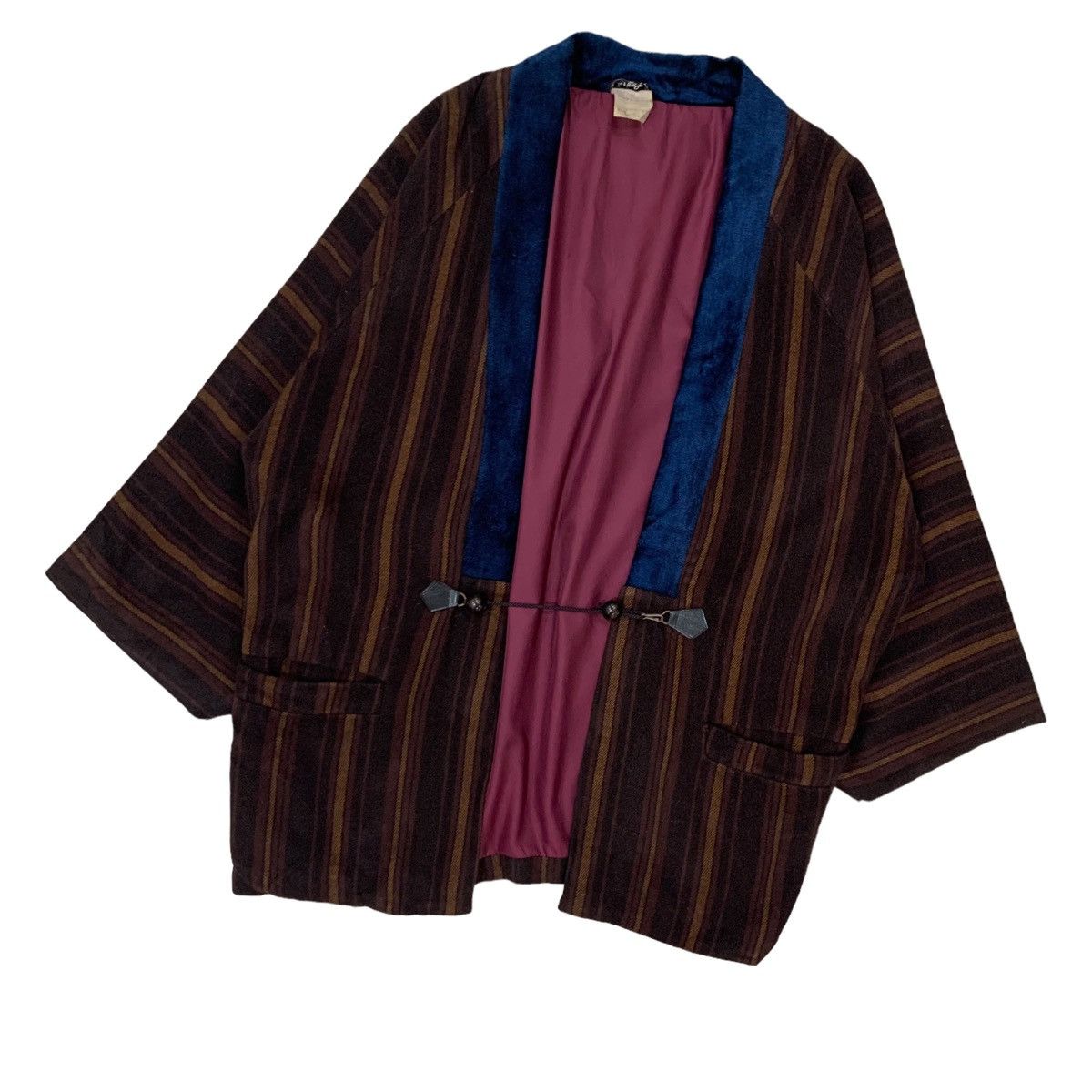 Japanese Brand Vintage Kimono Handmade Noragi Wool Jacket Size US M / EU 48-50 / 2 - 7 Thumbnail