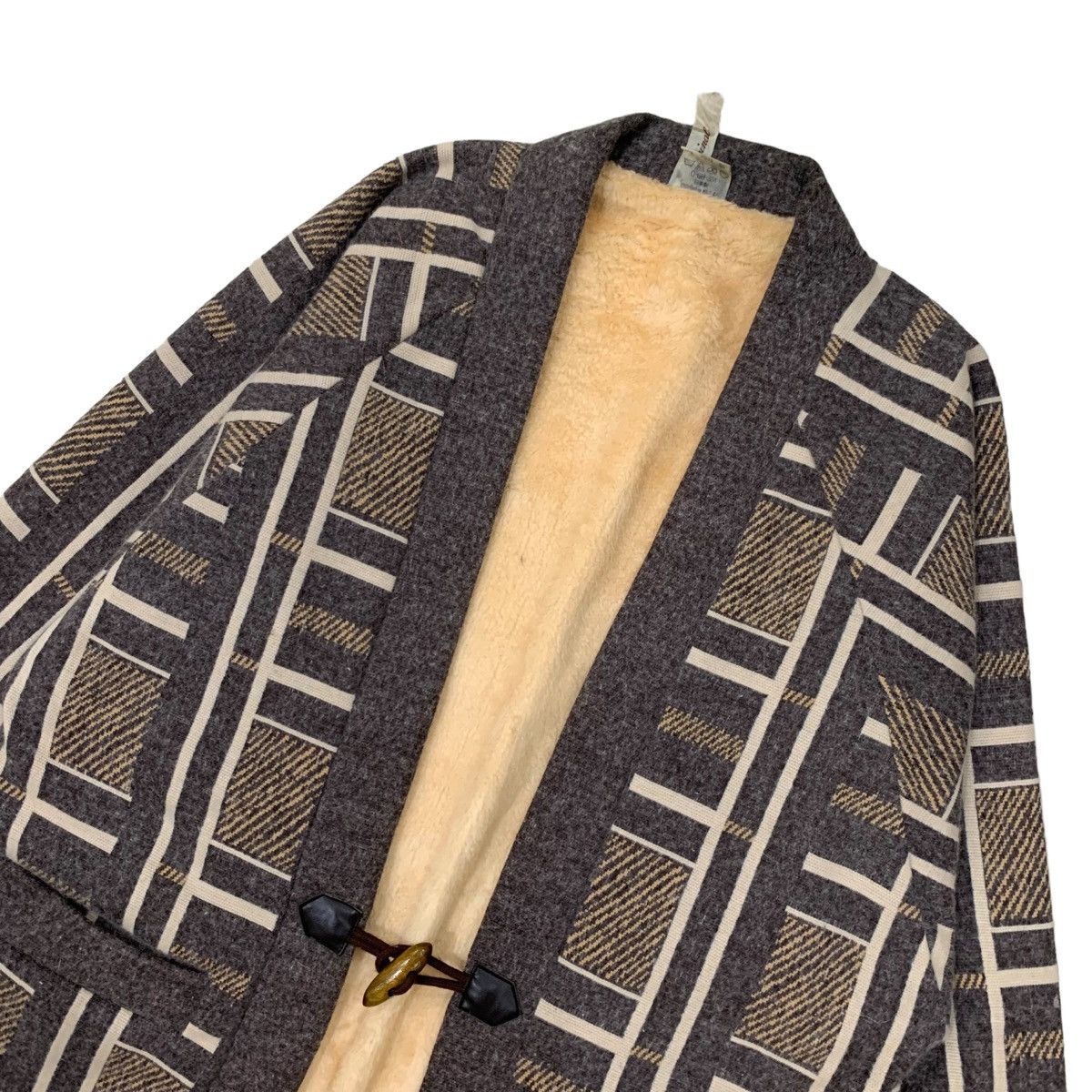 Japanese Brand 🇯🇵Japanese Traditional Kimono Wool Jacket Size US M / EU 48-50 / 2 - 9 Thumbnail