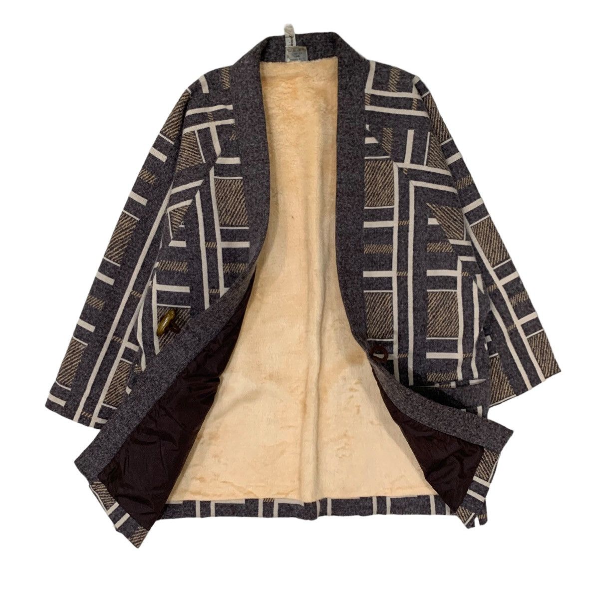 Japanese Brand 🇯🇵Japanese Traditional Kimono Wool Jacket Size US M / EU 48-50 / 2 - 7 Thumbnail