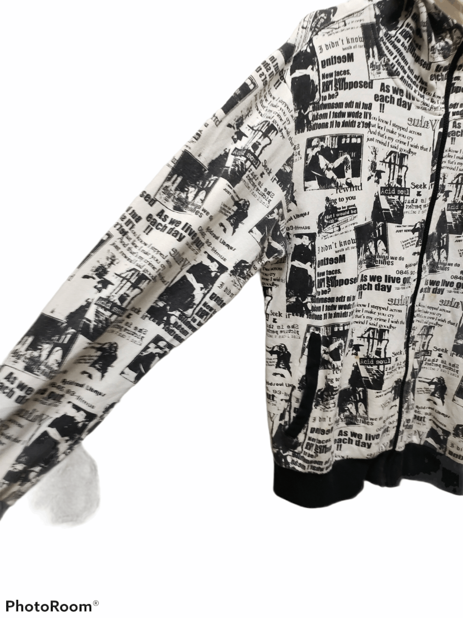Japanese Brand Punk 🔥litmus over print newspaper punk rock Size US L / EU 52-54 / 3 - 6 Thumbnail