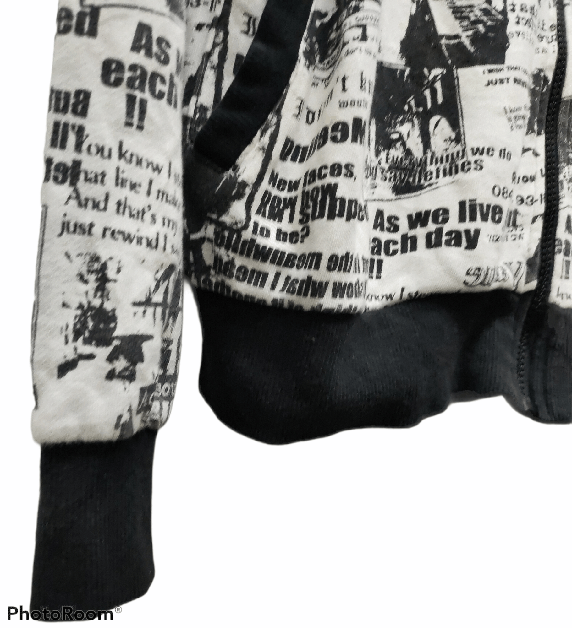 Japanese Brand Punk 🔥litmus over print newspaper punk rock Size US L / EU 52-54 / 3 - 5 Thumbnail