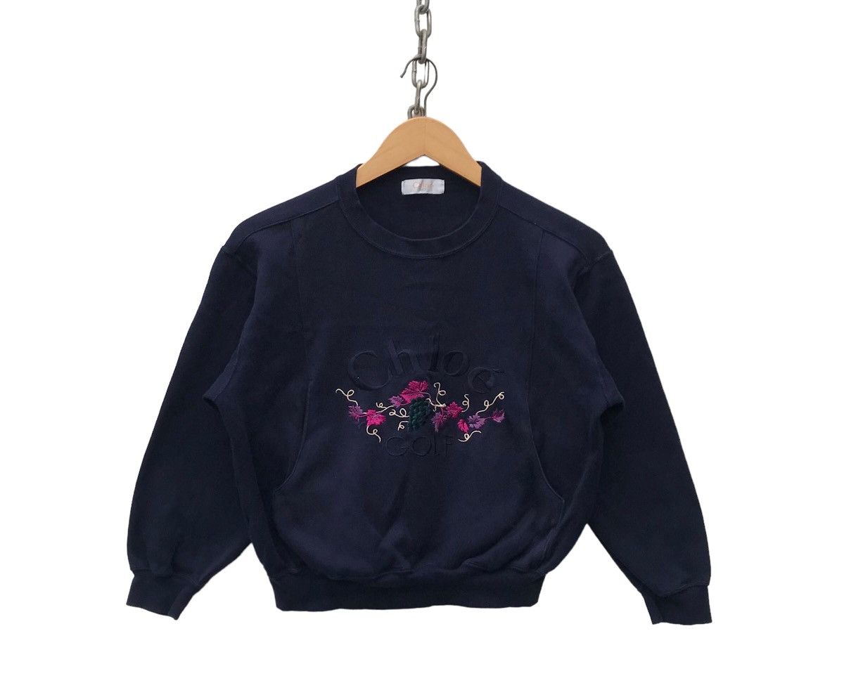 Chloe Vintage Chloe Golf Women Embroidery Sweatshirt Size M / US 6-8 / IT 42-44 - 1 Thumbnail
