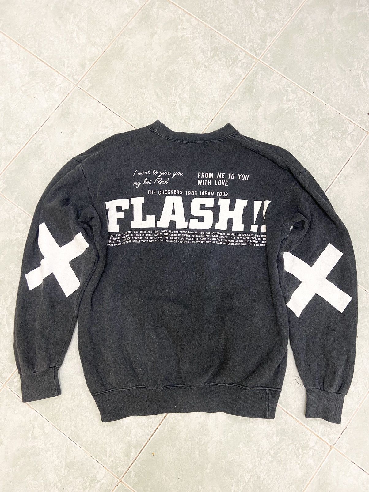 Band Tees Vintage 80s Japanese Band The Checkers Tour Sweatshirt Size US M / EU 48-50 / 2 - 14 Thumbnail