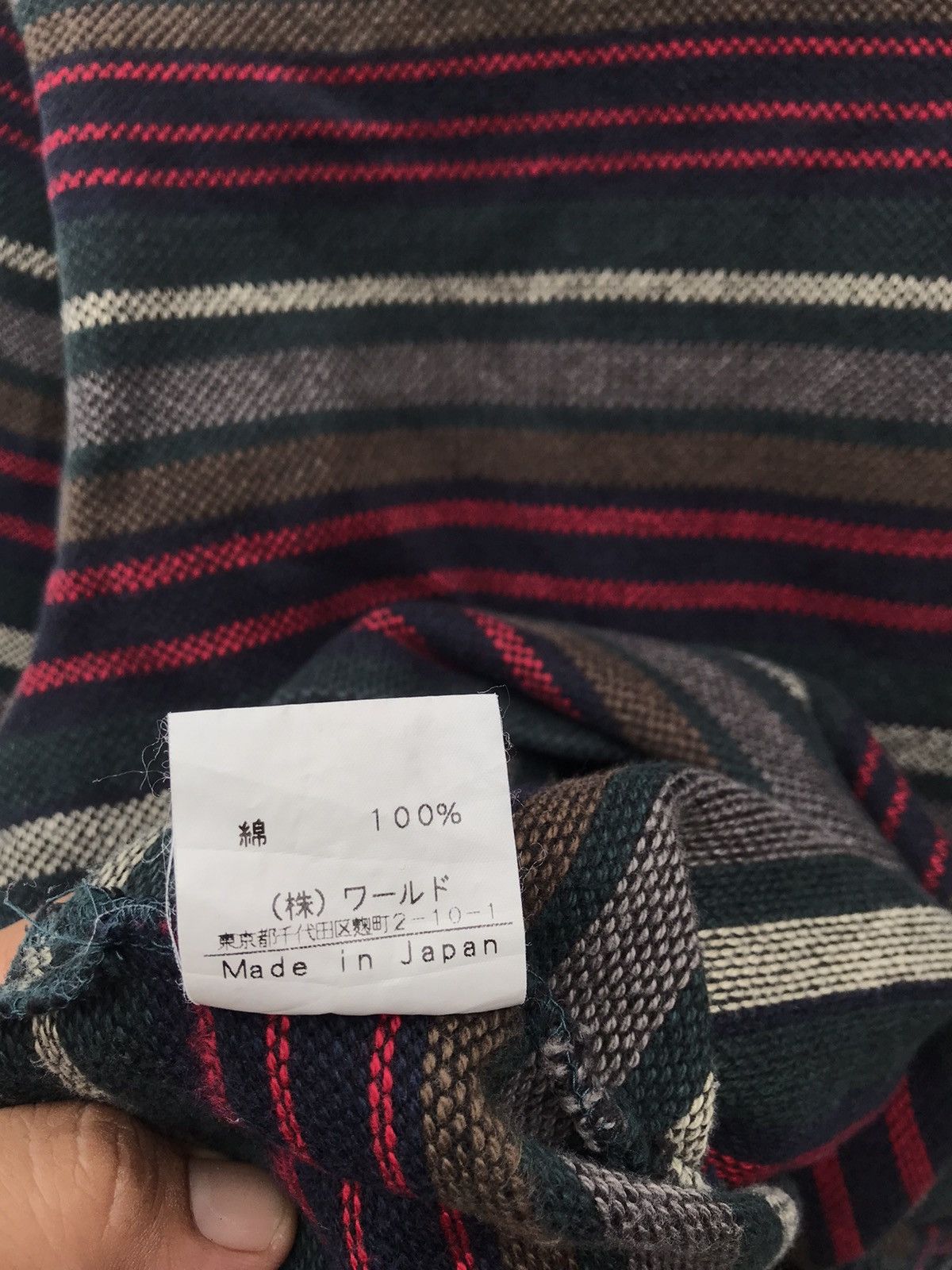Boycott Boycott Multicolor Grunge Stripe Longsleeve Heavy Shirt Size US M / EU 48-50 / 2 - 6 Thumbnail