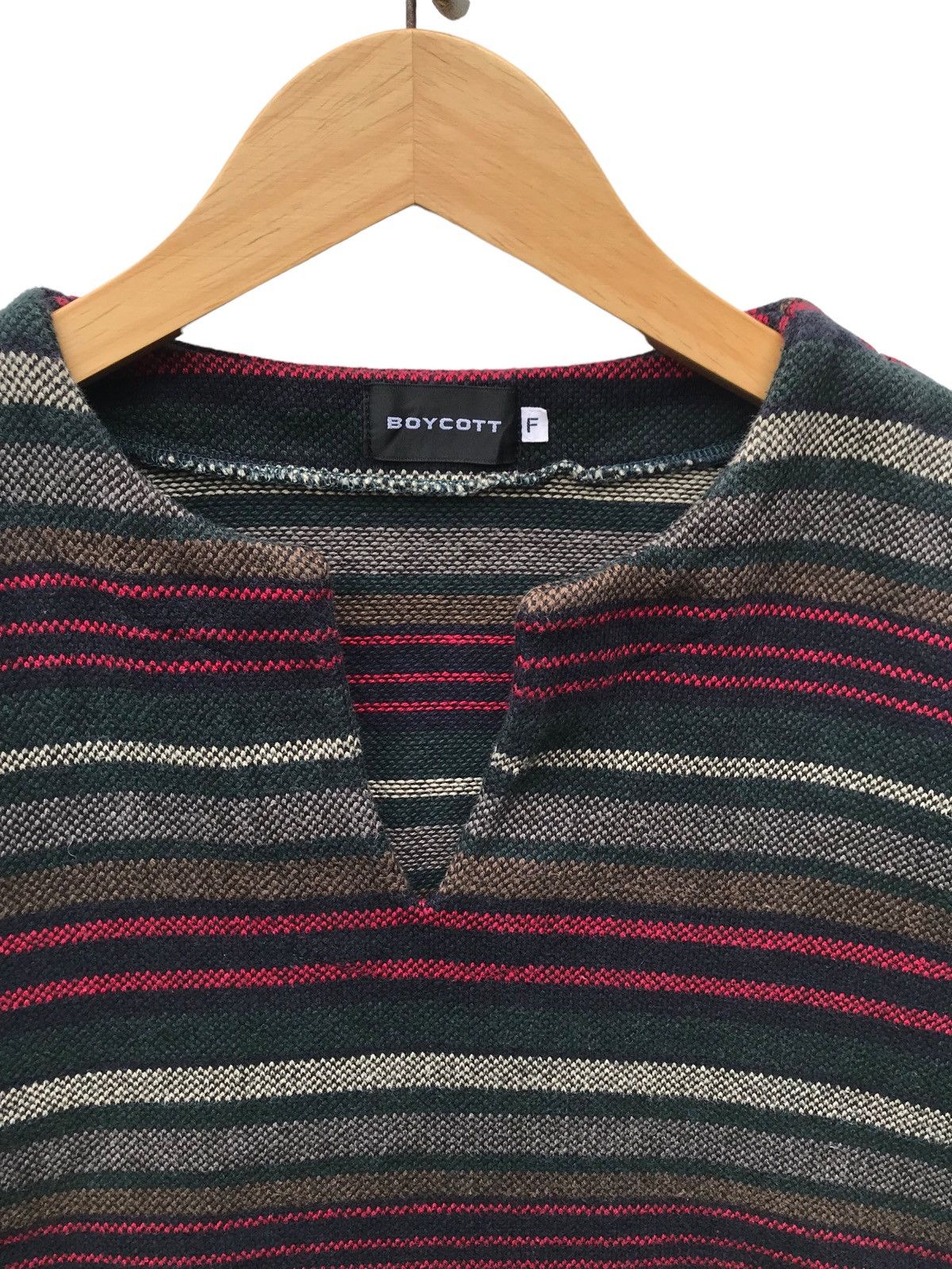 Boycott Boycott Multicolor Grunge Stripe Longsleeve Heavy Shirt Size US M / EU 48-50 / 2 - 2 Thumbnail