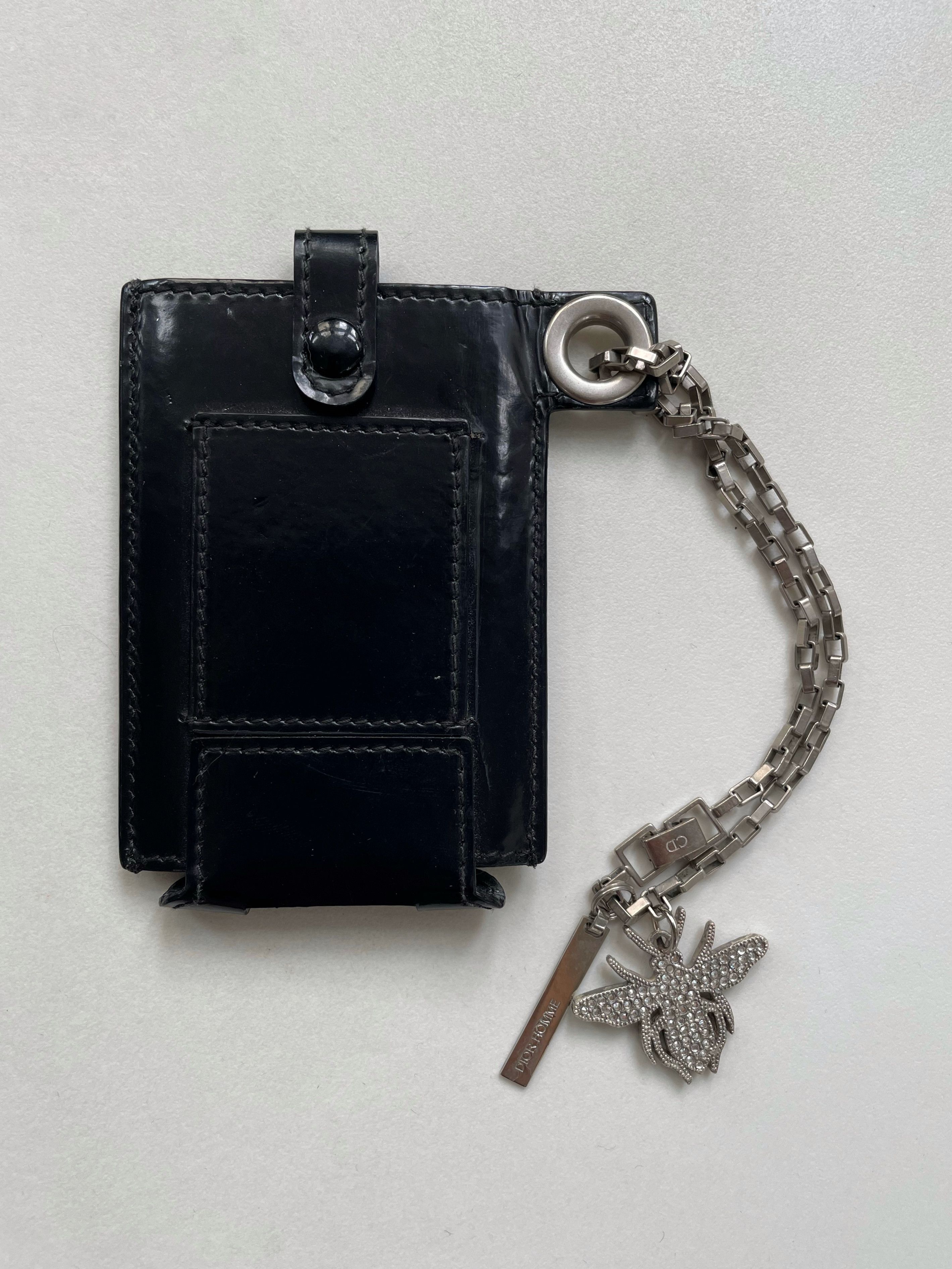 Dior Dior Homme Leather iPod case with chain and bee | Grailed