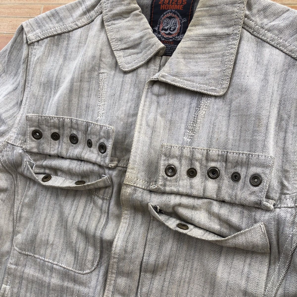 Japanese Brand 🔥 291295 Homme Japan Denim Trucker Jacket Size US L / EU 52-54 / 3 - 3 Thumbnail