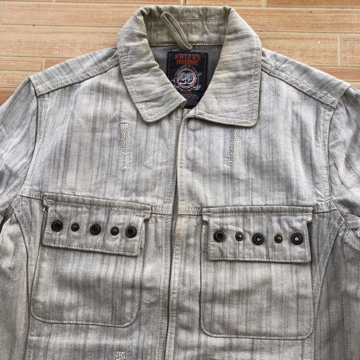 Japanese Brand 🔥 291295 Homme Japan Denim Trucker Jacket Size US L / EU 52-54 / 3 - 2 Thumbnail