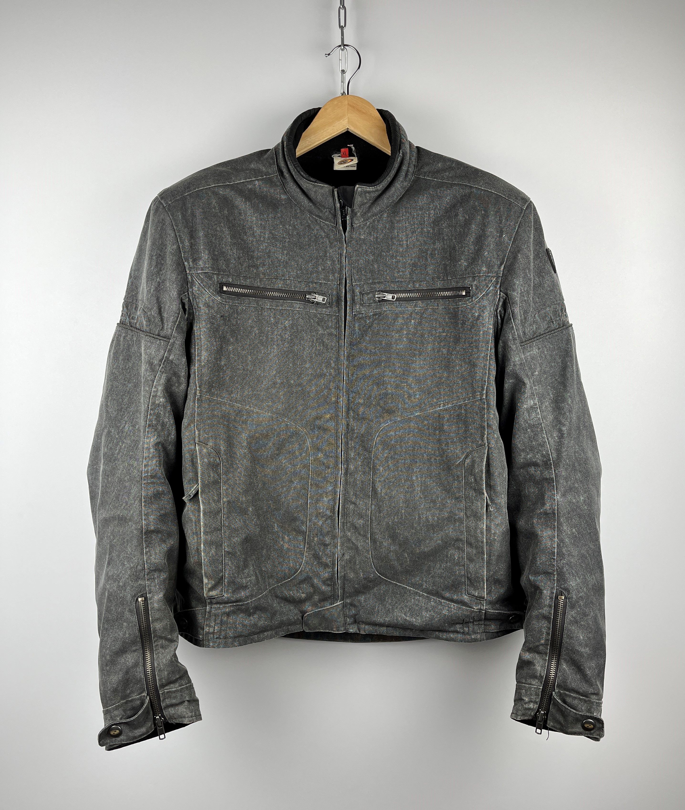 image of Held Cordura Fabric Reissa Membrane Motorcycle Jacket in Grey, Men's (Size XL)