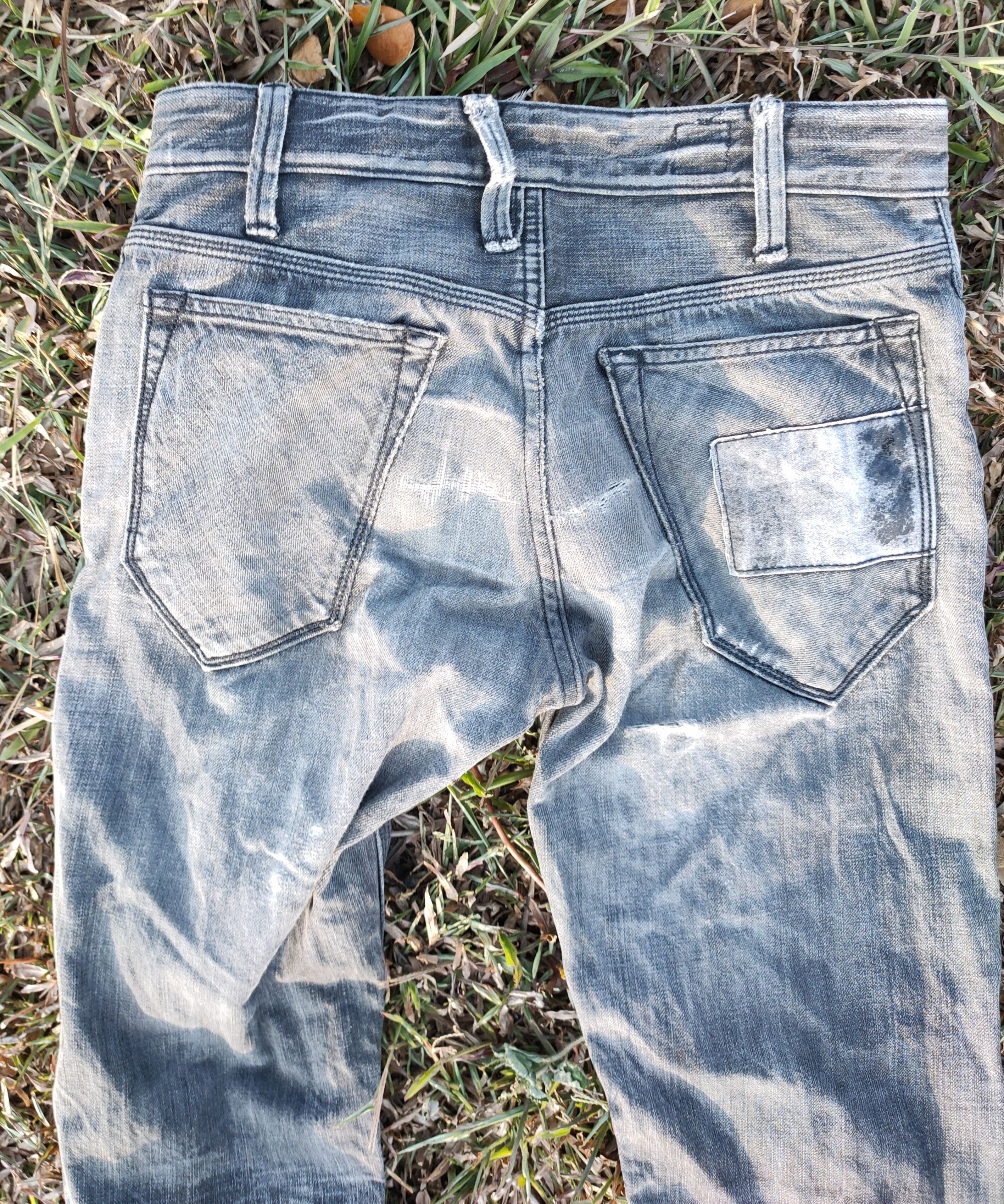 Vintage For our friends distressed denim jeans vintage nice🔥 Size US 32 / EU 48 - 3 Thumbnail