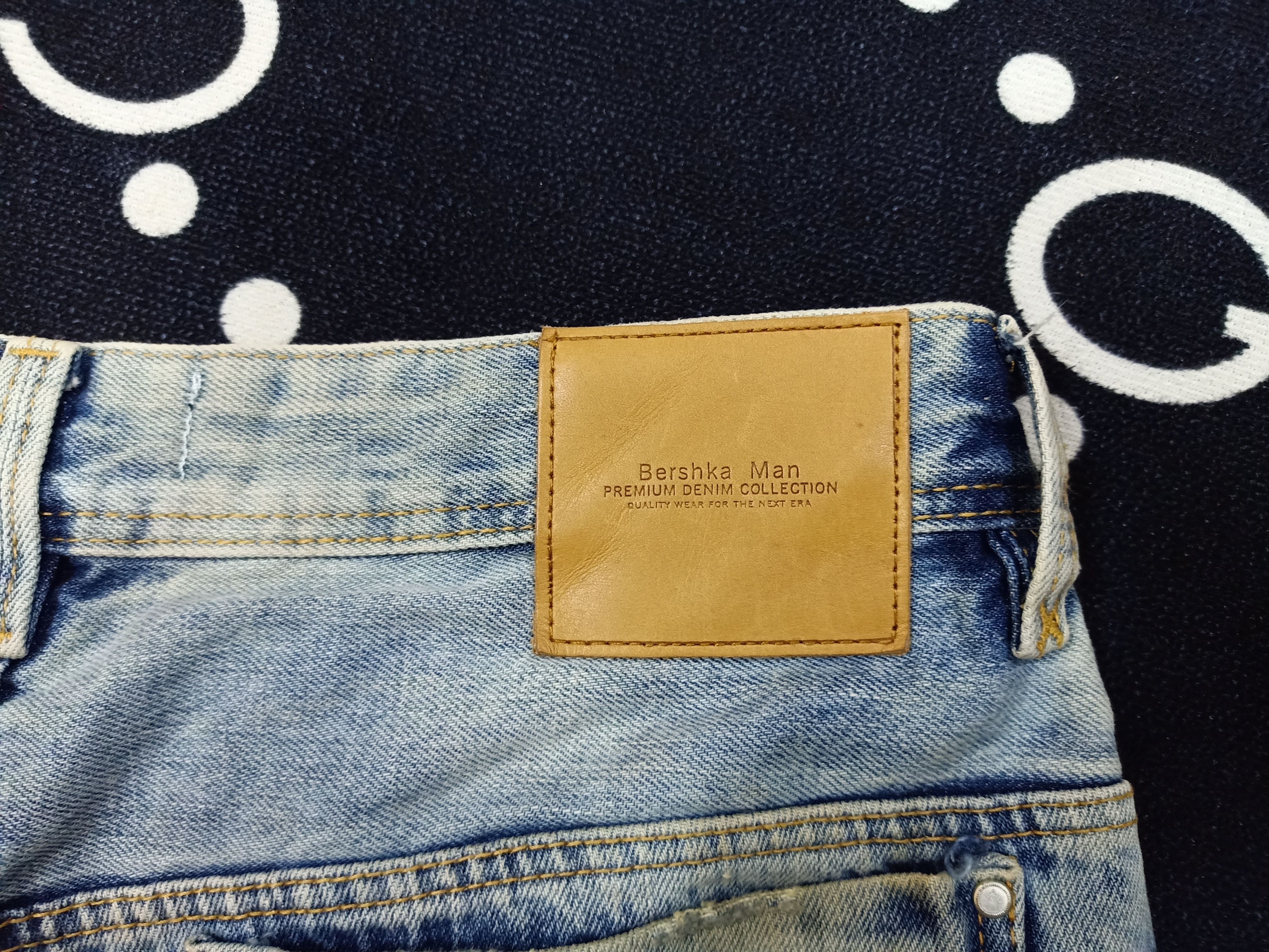 Bershka BERSHKA Distressed Patches Denim Jeans Pant Size US 32 / EU 48 - 6 Thumbnail