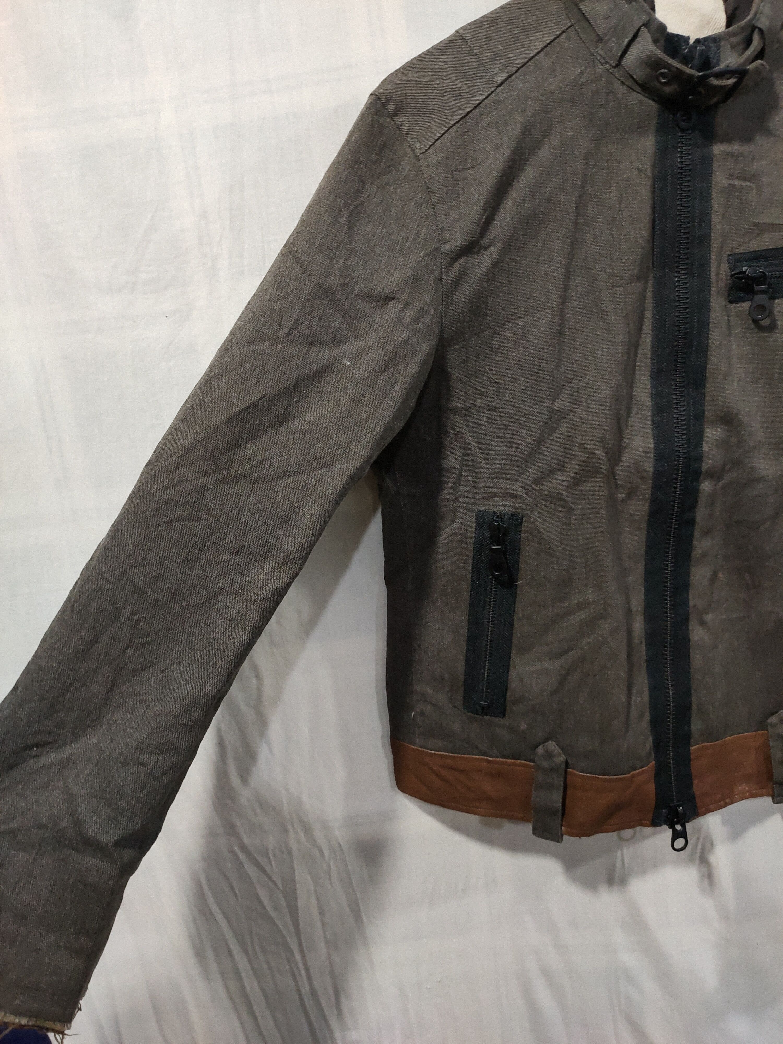 Bark Bark tannage zipper jacket Japanese designer army green Size US M / EU 48-50 / 2 - 15 Thumbnail