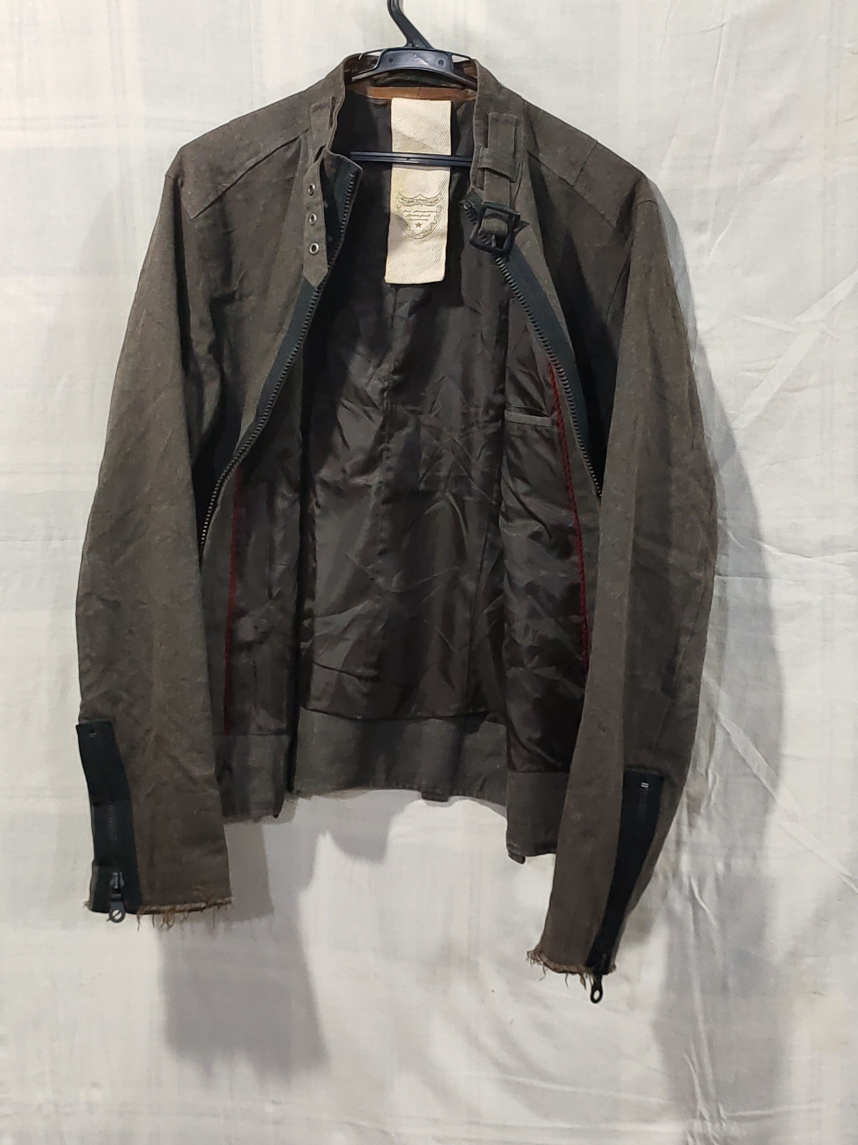 Bark Bark tannage zipper jacket Japanese designer army green Size US M / EU 48-50 / 2 - 7 Thumbnail