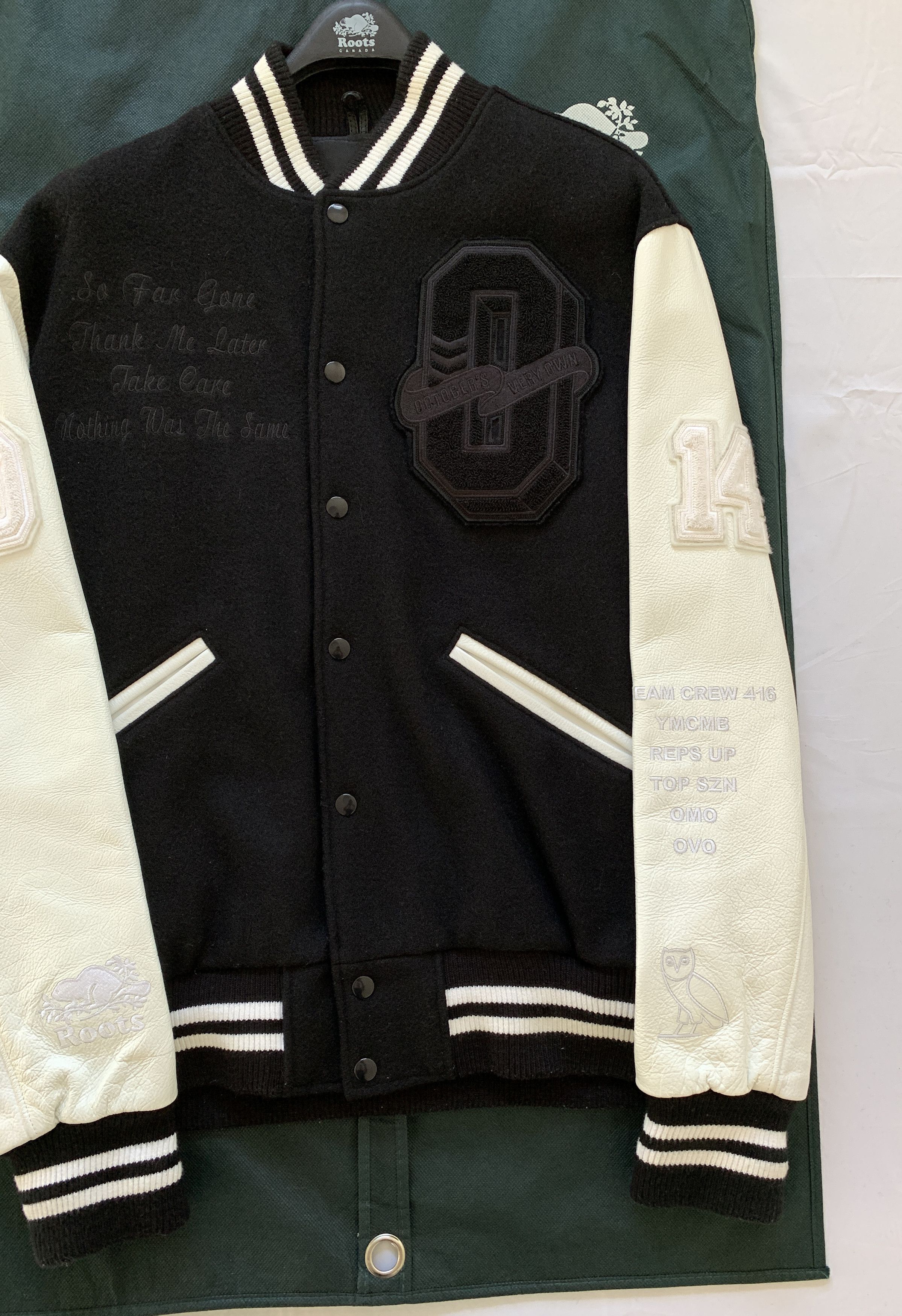 Drake OVO OCTOBER'S VERY OWN X ROOTS VARSITY JACKET 2014 Size US XL / EU 56 / 4 - 15 Thumbnail