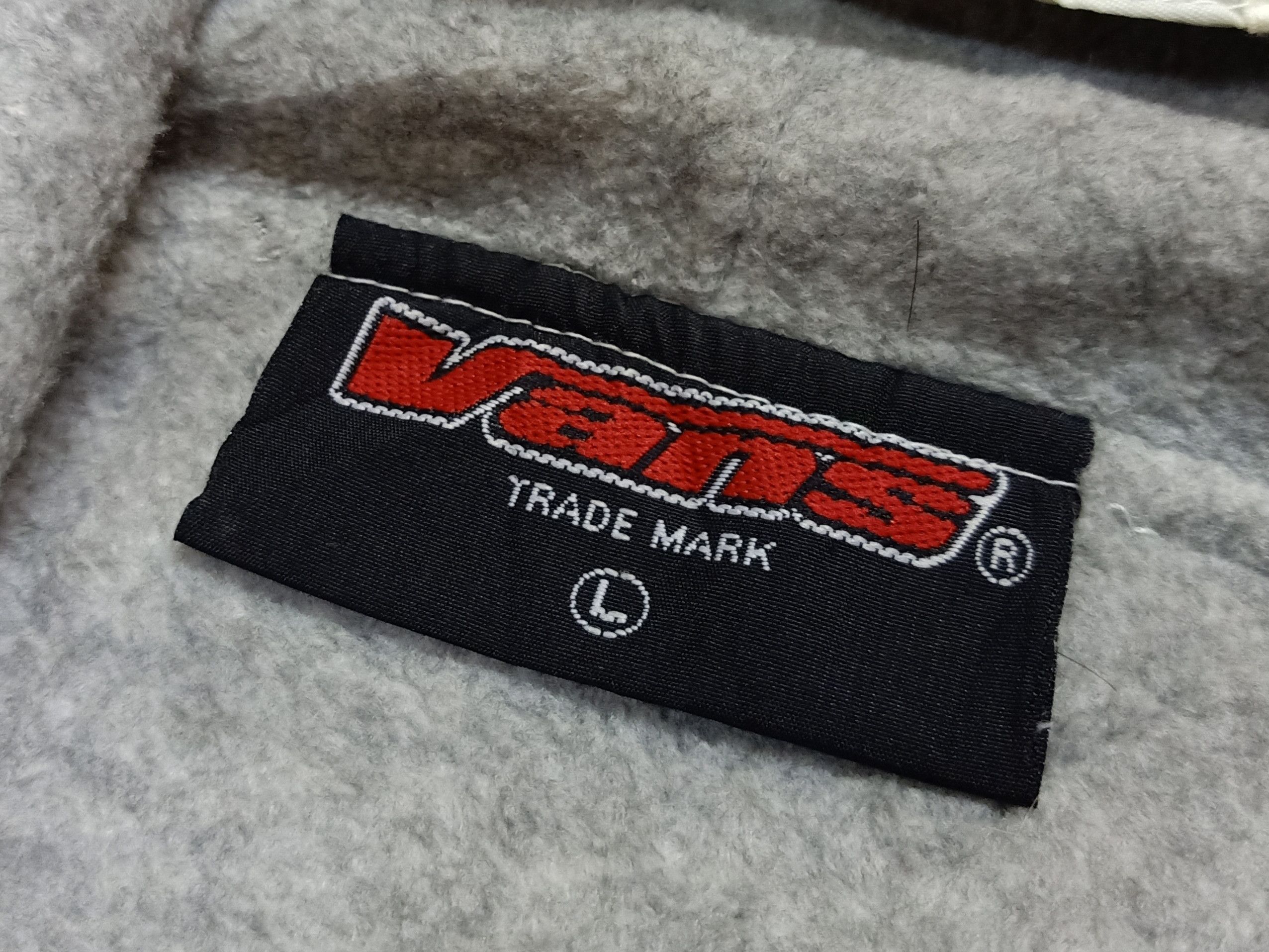 Vans × Vintage VANS Vintage Big Logo Beige White Hoodie Winter Parka Size US L / EU 52-54 / 3 - 8 Thumbnail
