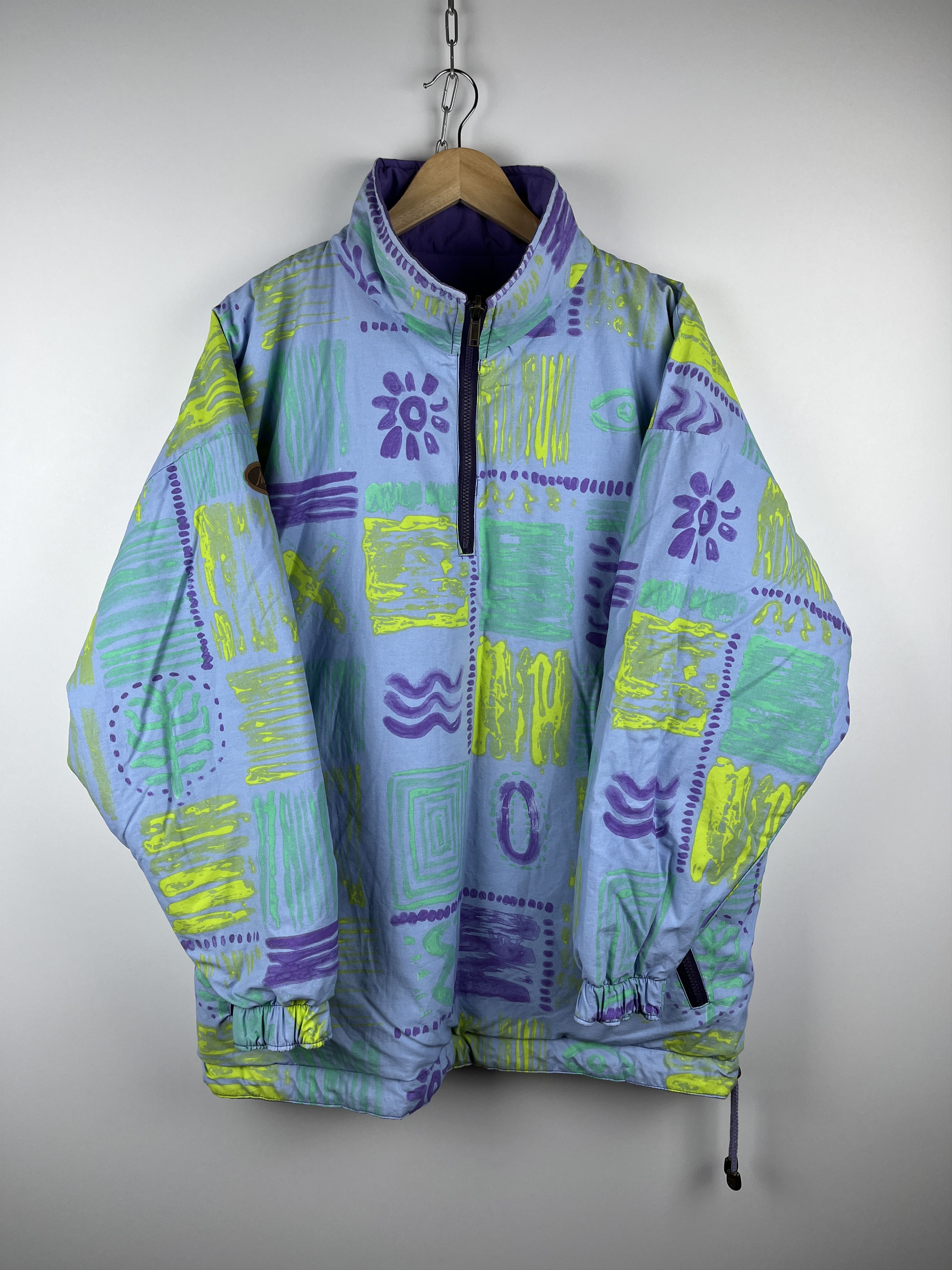 Vintage 90's Manbi Vintage Abstract Anorak Double-sided Jacket Size US M / EU 48-50 / 2 - 4 Thumbnail