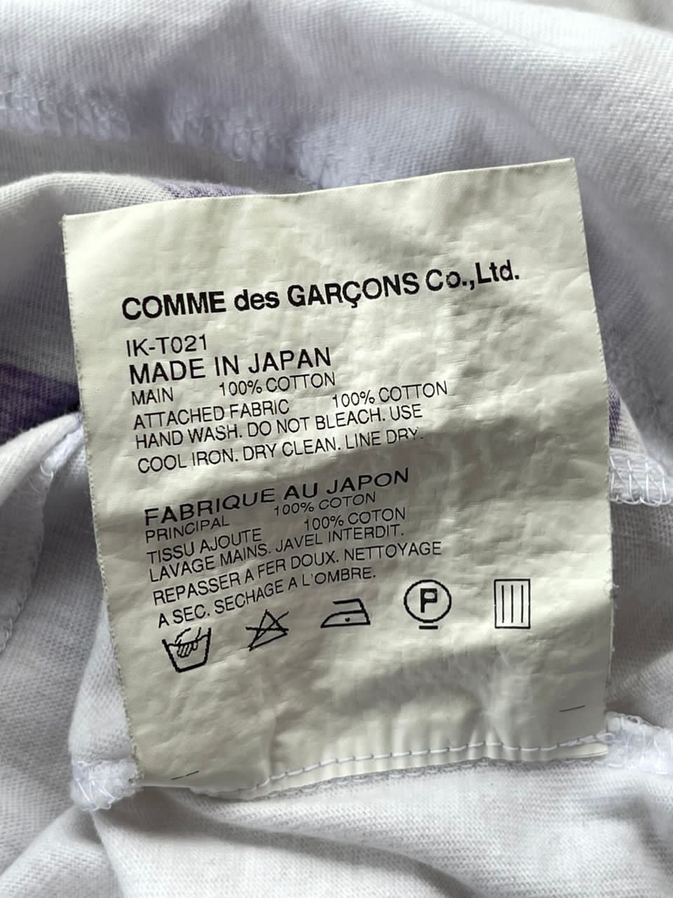 Comme des Garcons × Comme des Garcons Homme Plus × Japanese Brand AD2013 Comme Des Garcons Stripe Patchwork Tee Size US S / EU 44-46 / 1 - 10 Thumbnail