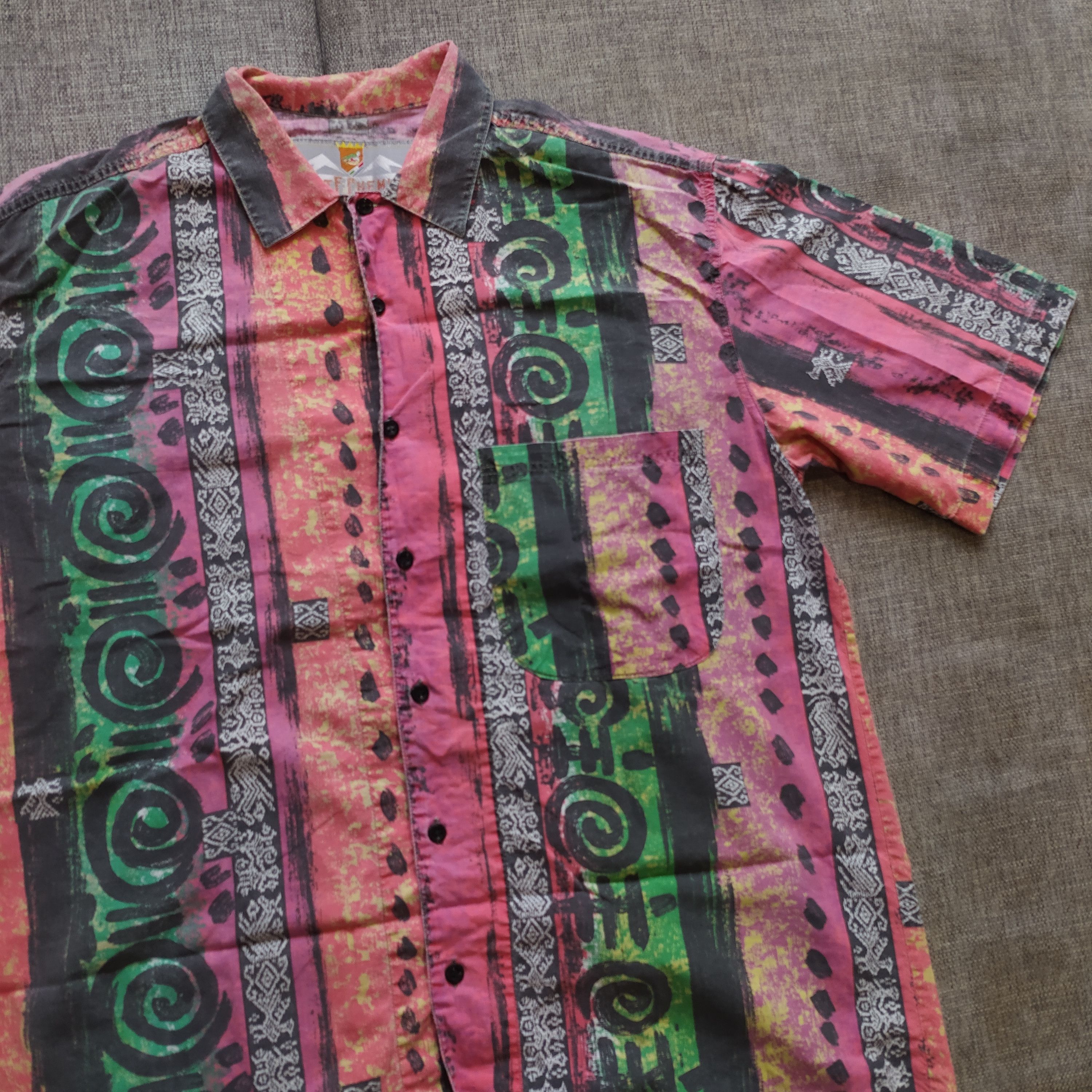 Other Vintage Y2K Hawaiian style Camp collar Aloha Art Shirt Size US L / EU 52-54 / 3 - 3 Thumbnail