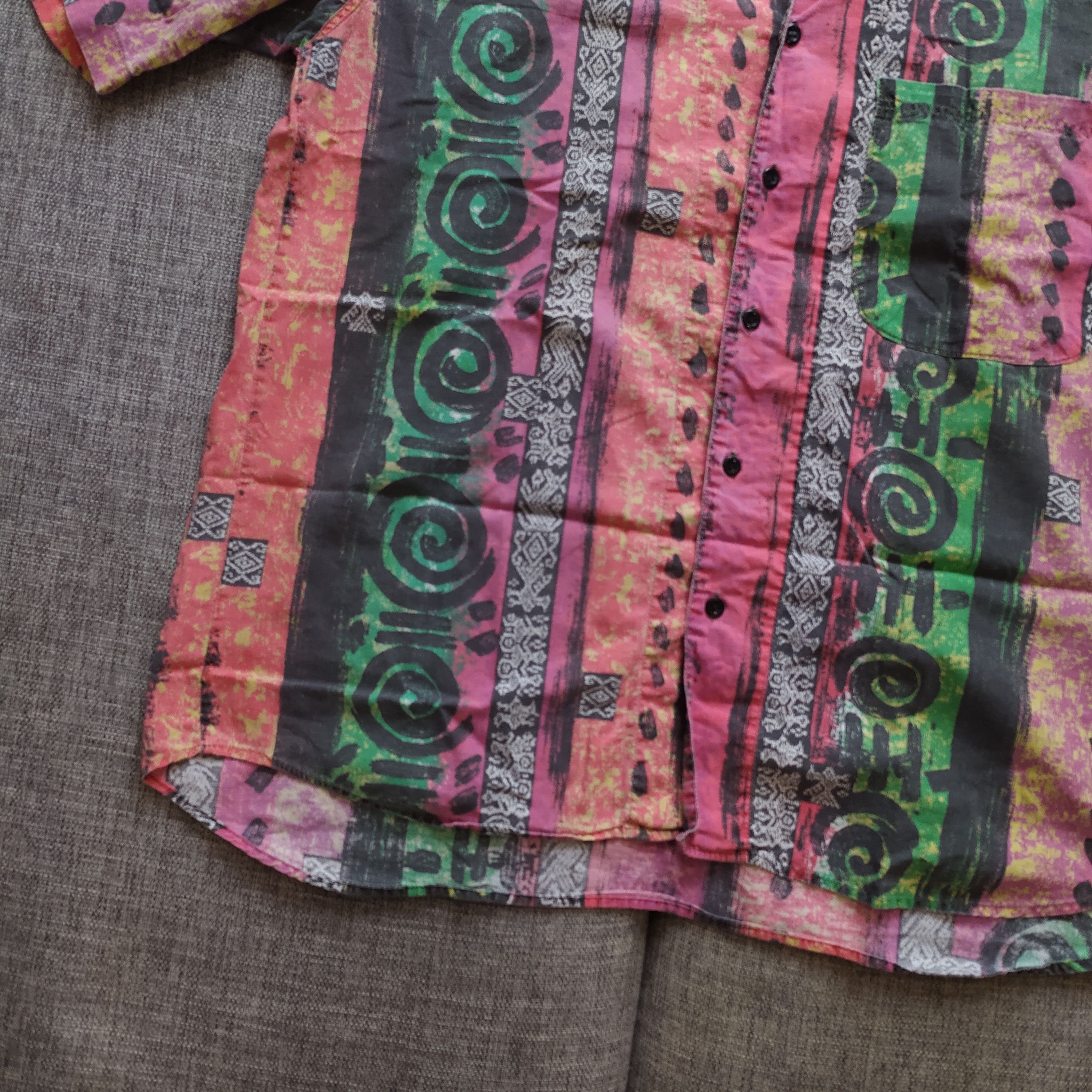 Other Vintage Y2K Hawaiian style Camp collar Aloha Art Shirt Size US L / EU 52-54 / 3 - 4 Thumbnail