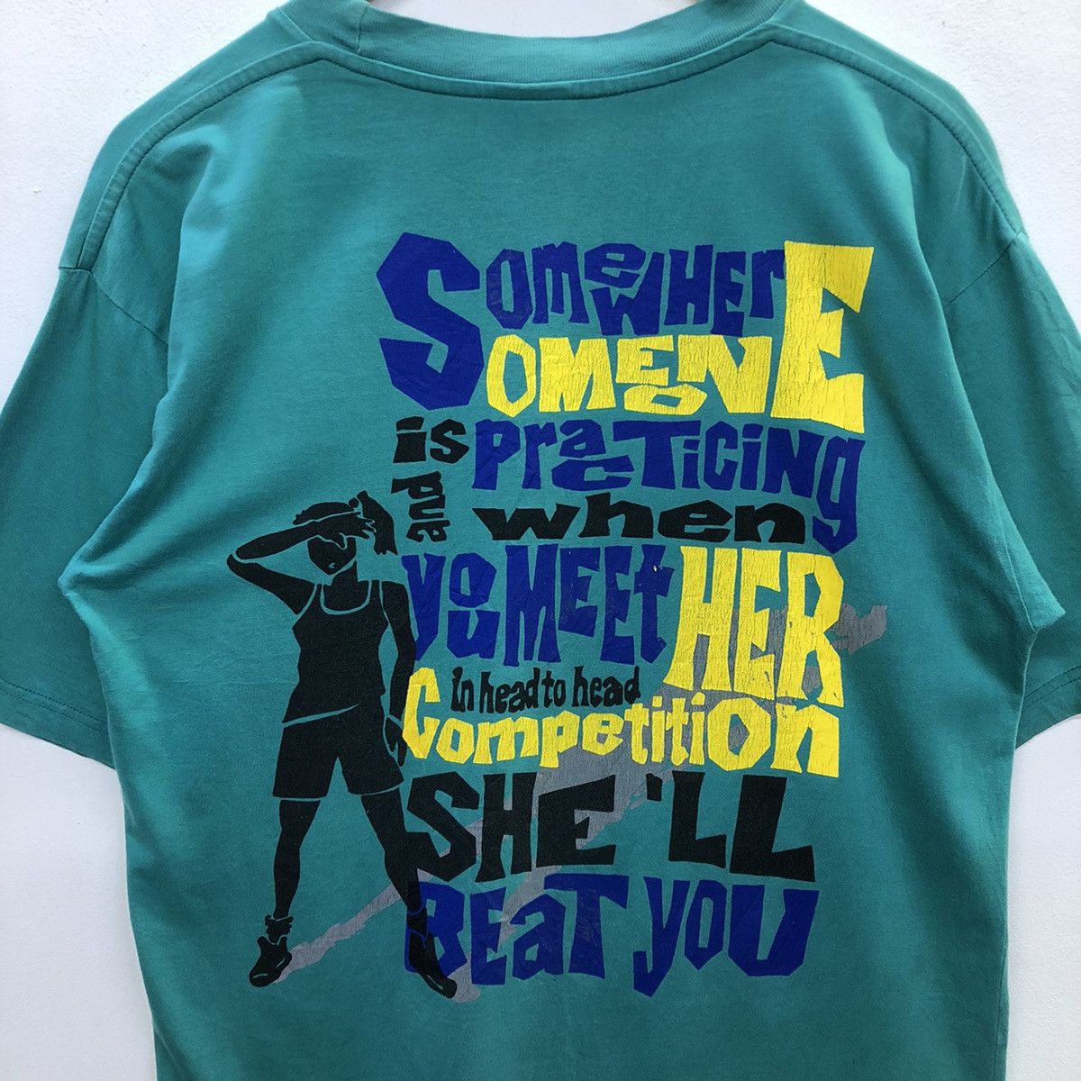 Reebok × Vintage Vintage Reebok Basketball Tshirt Size US S / EU 44-46 / 1 - 10 Thumbnail