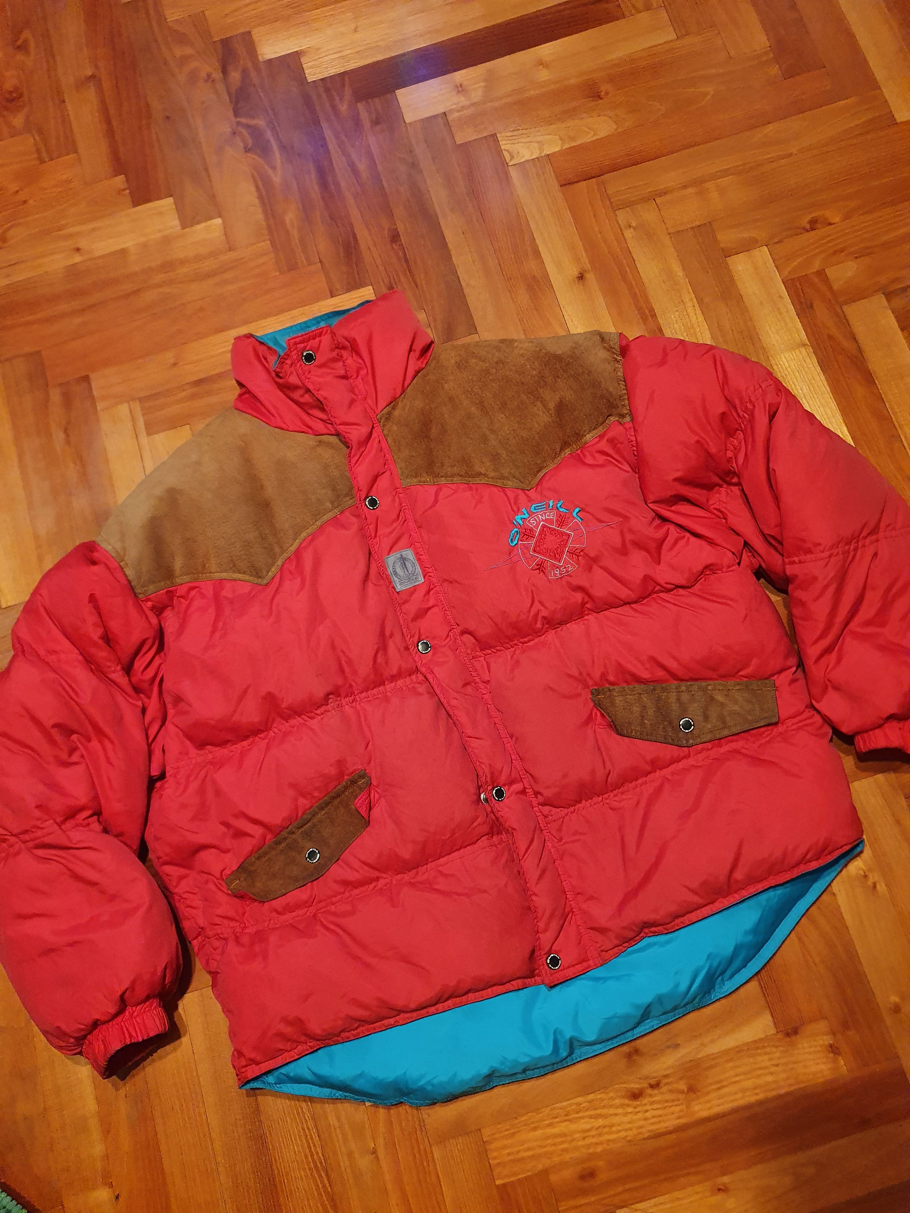 O'Neill × Vintage O'neill Vtg leather Padded shoulders down puff jacket, L/XL Size US L / EU 52-54 / 3 - 3 Thumbnail