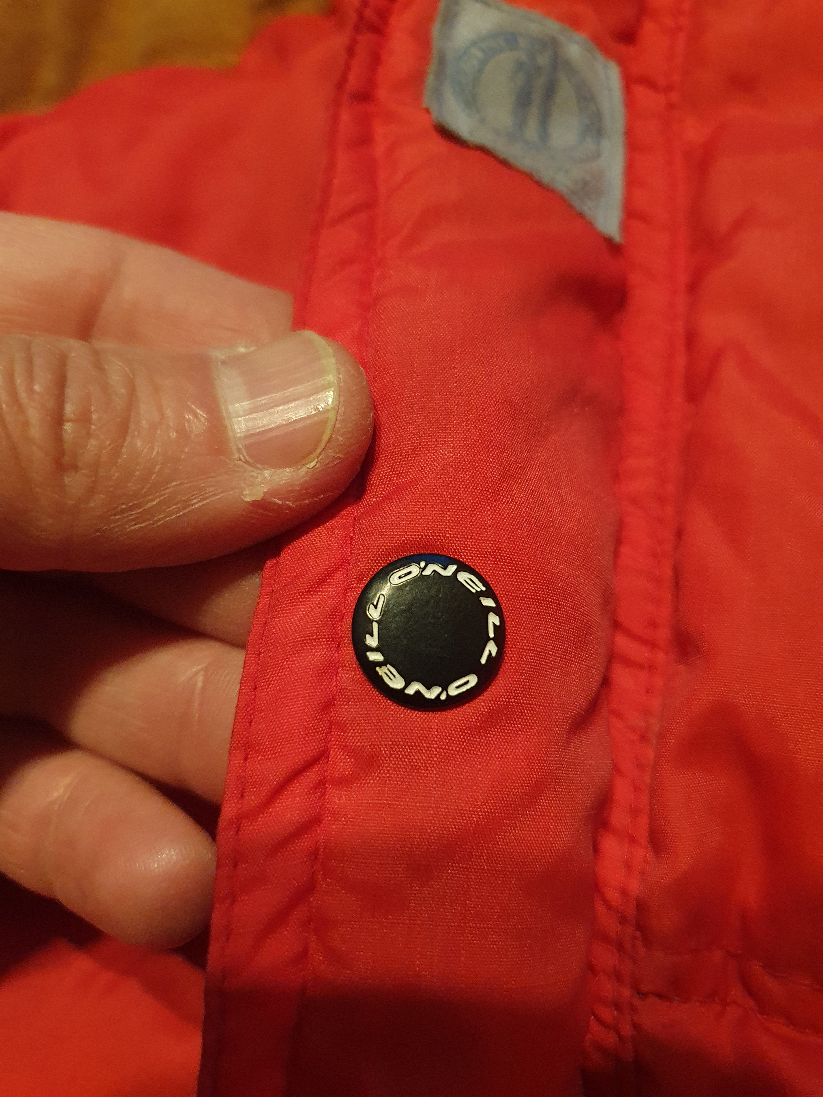 O'Neill × Vintage O'neill Vtg leather Padded shoulders down puff jacket, L/XL Size US L / EU 52-54 / 3 - 7 Thumbnail