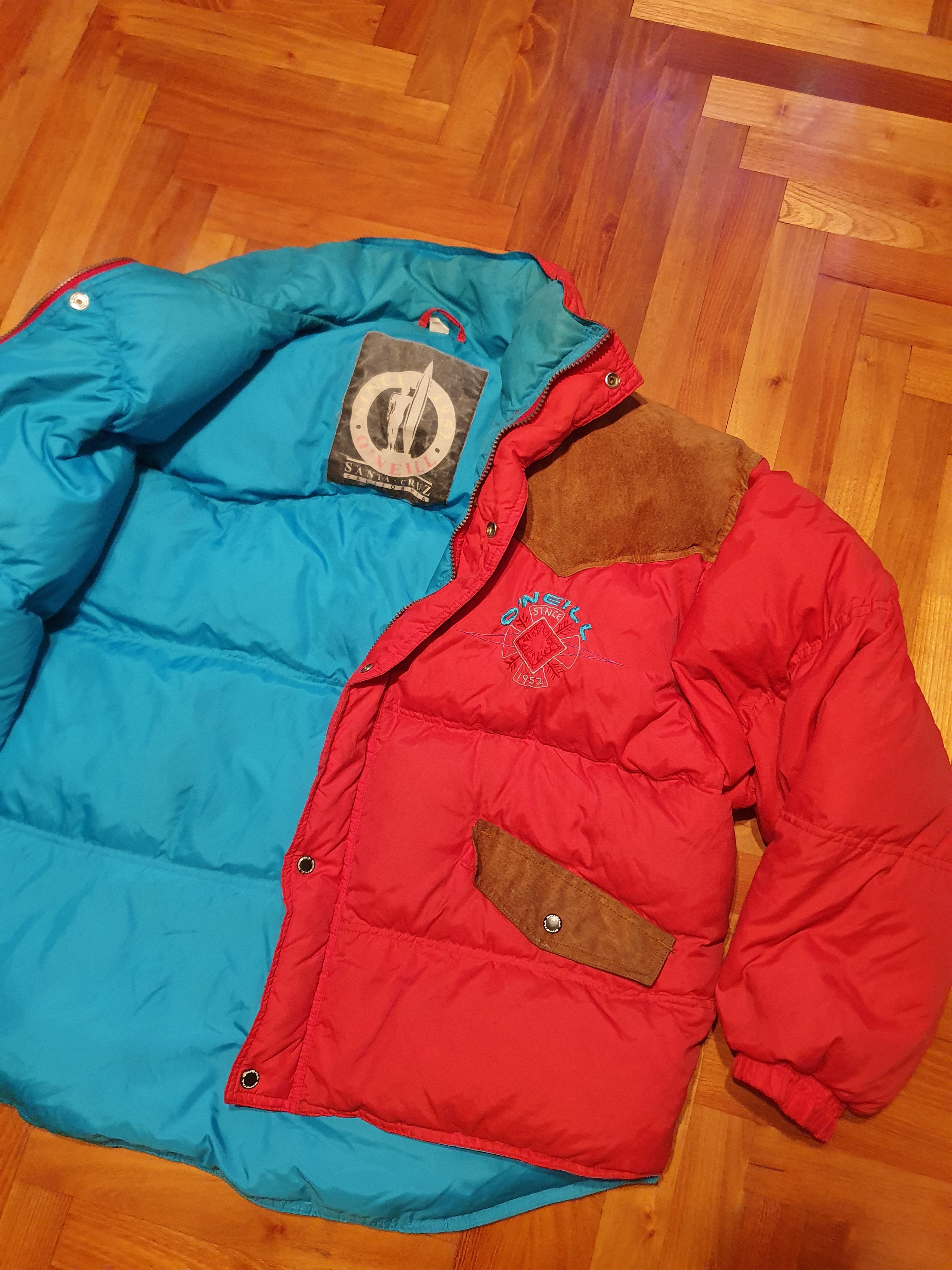 O'Neill × Vintage O'neill Vtg leather Padded shoulders down puff jacket, L/XL Size US L / EU 52-54 / 3 - 2 Thumbnail