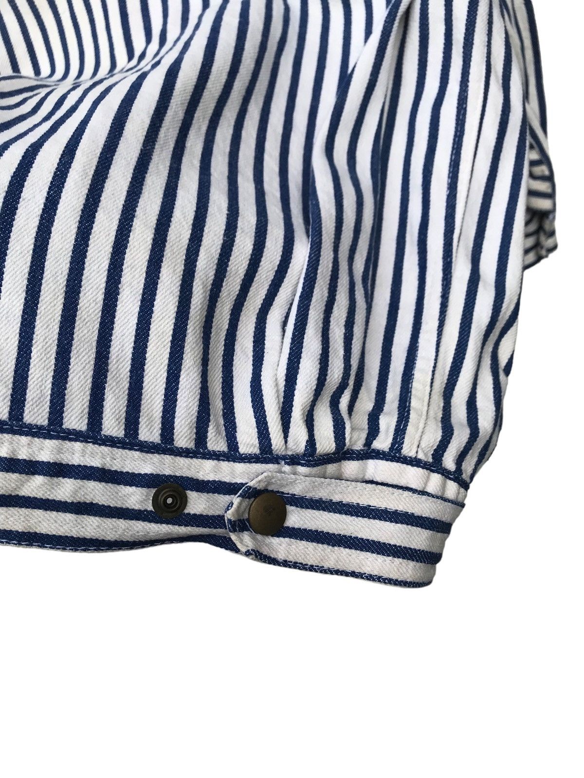 Other Heart & Heart Osaka Japan Stripe Workers Jacket ( STAINS ) Size US M / EU 48-50 / 2 - 13 Thumbnail