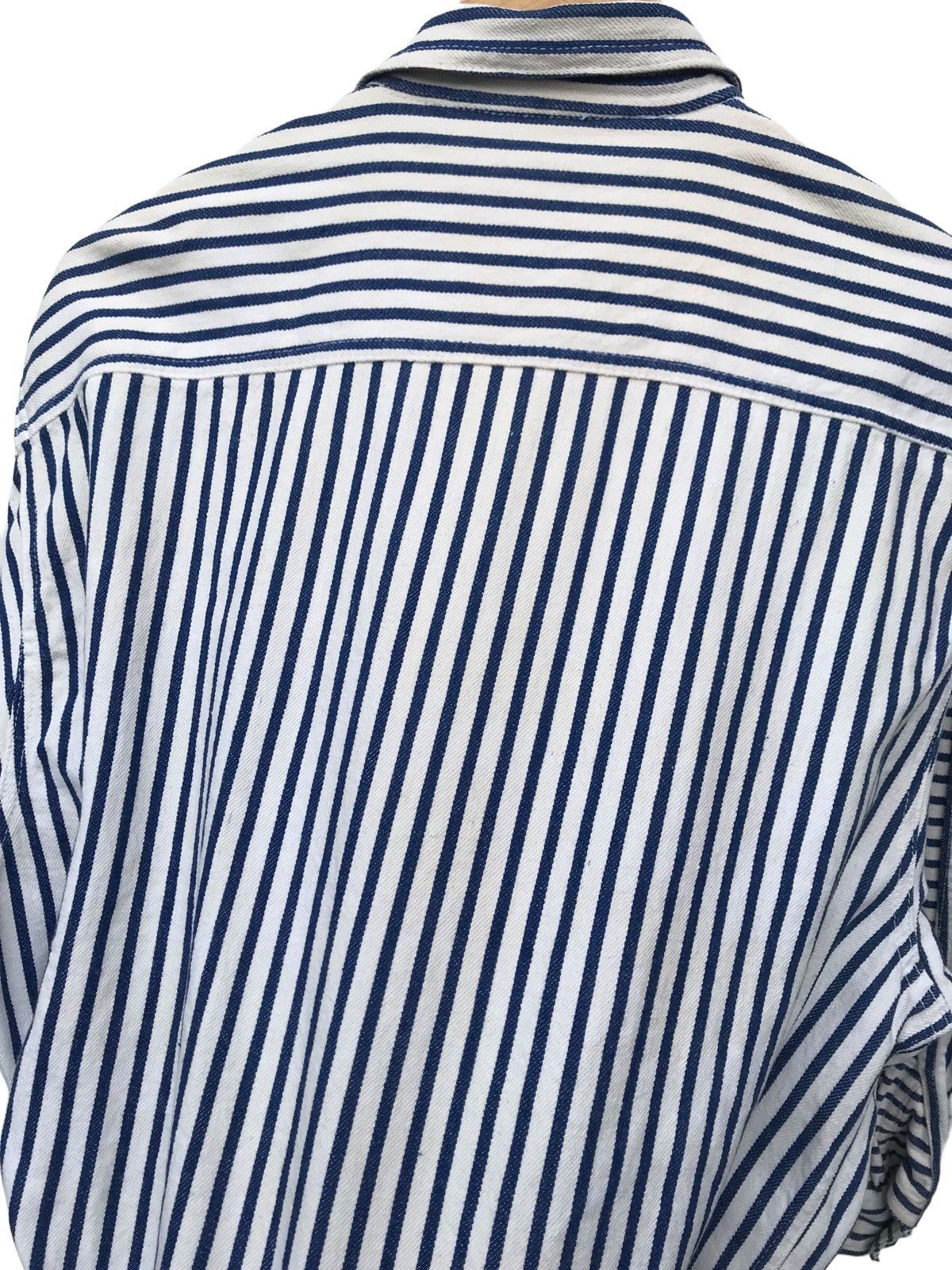 Other Heart & Heart Osaka Japan Stripe Workers Jacket ( STAINS ) Size US M / EU 48-50 / 2 - 12 Thumbnail
