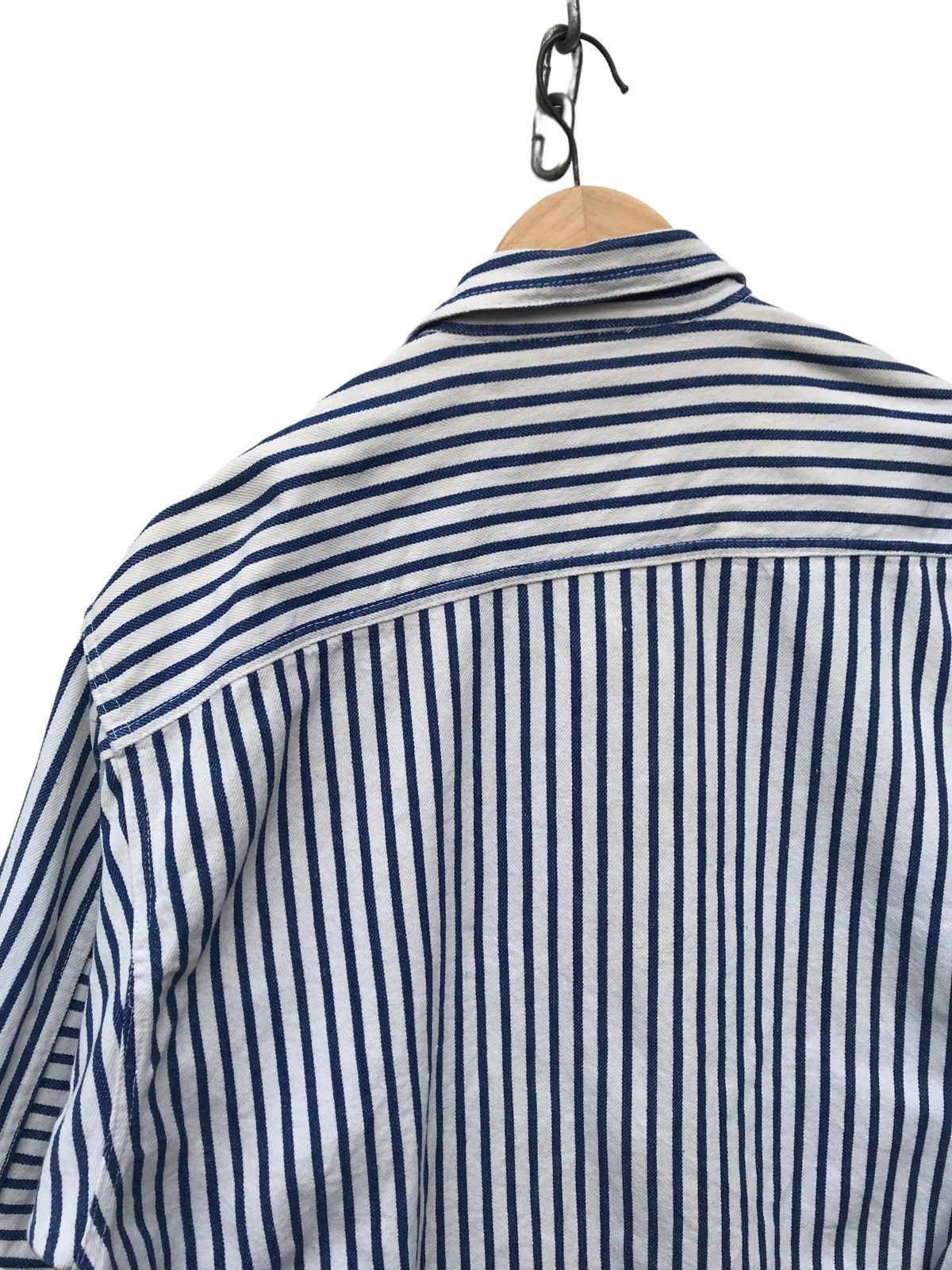 Other Heart & Heart Osaka Japan Stripe Workers Jacket ( STAINS ) Size US M / EU 48-50 / 2 - 11 Thumbnail