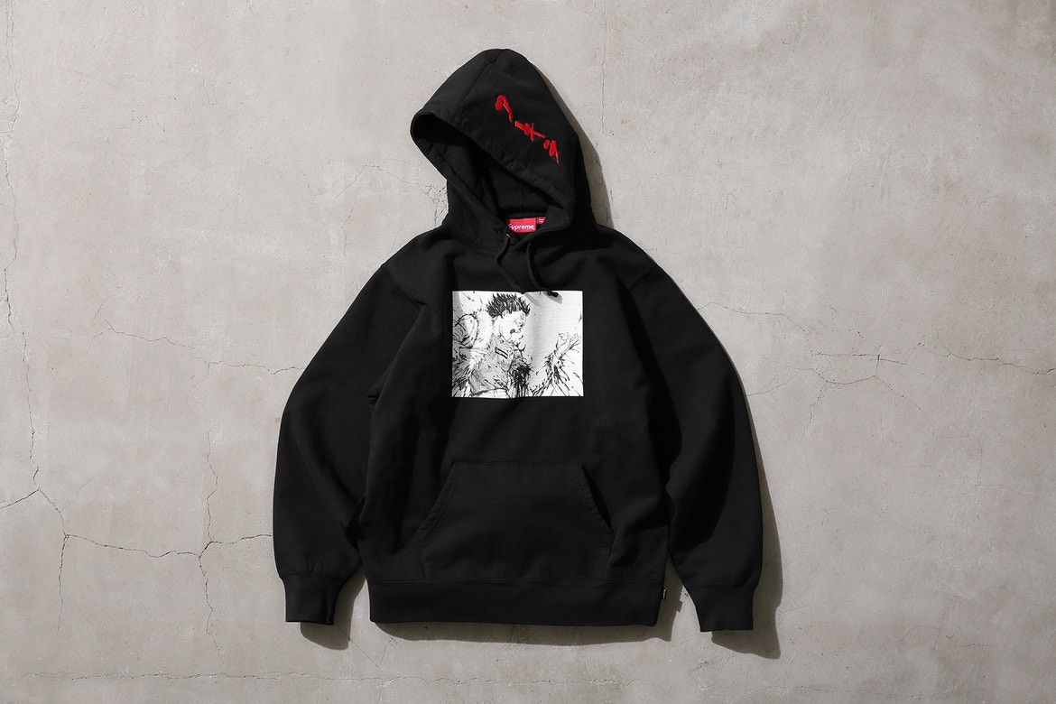 Supreme AKIRA/Supreme Arm Hooded Sweatshirt black | Grailed