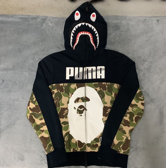 Puma bape sale shark hoodie