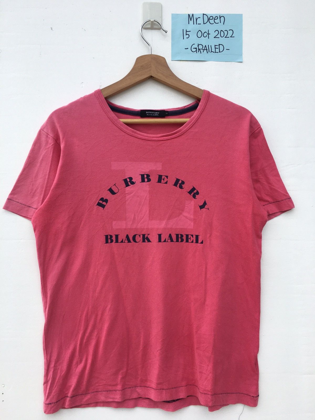 Burberry Rare Vintage Burberry Spellout Tshirt Size US M / EU 48-50 / 2 - 5 Thumbnail