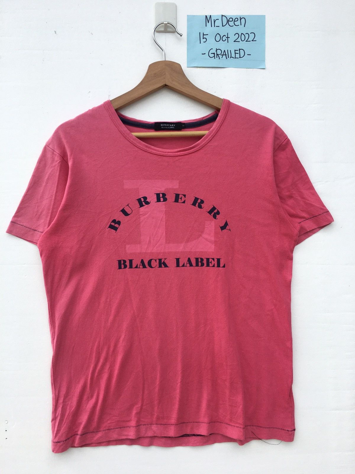Burberry Rare Vintage Burberry Spellout Tshirt Size US M / EU 48-50 / 2 - 2 Thumbnail