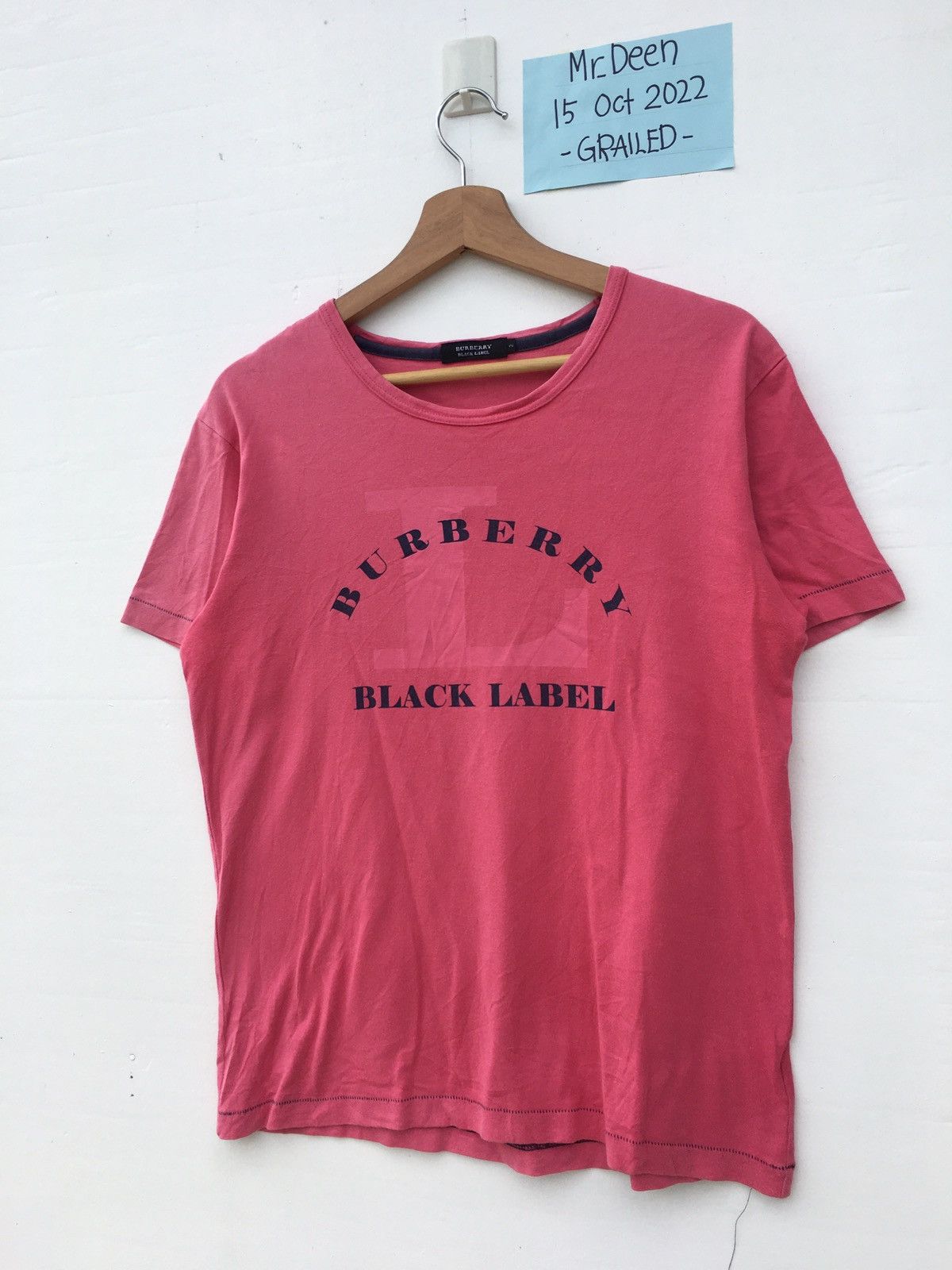 Burberry Rare Vintage Burberry Spellout Tshirt Size US M / EU 48-50 / 2 - 4 Thumbnail