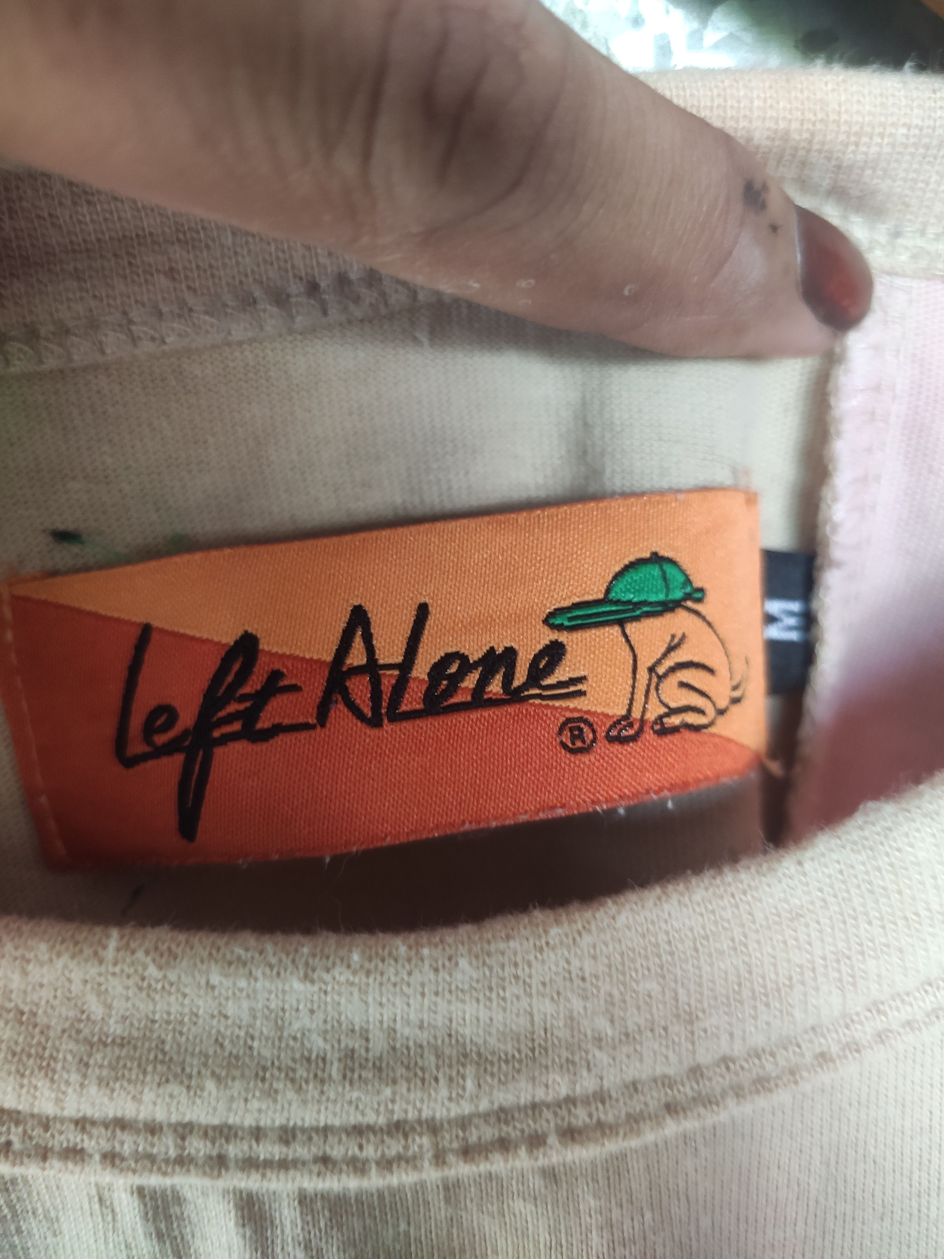 Japanese Brand Left Alone t shirt embroidery Size US M / EU 48-50 / 2 - 5 Thumbnail
