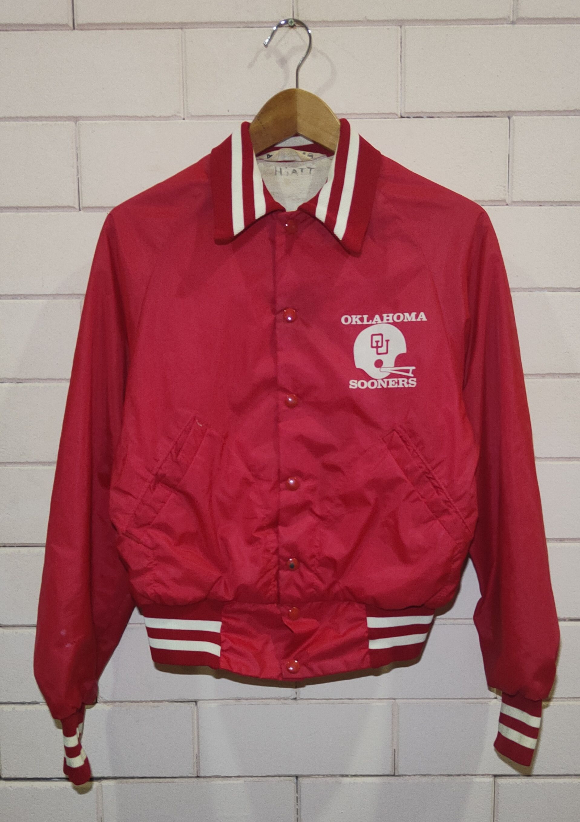 Alleson Athletics Oklahoma Sooners Varsity Jacket Size US XS / EU 42 / 0 - 2 Thumbnail