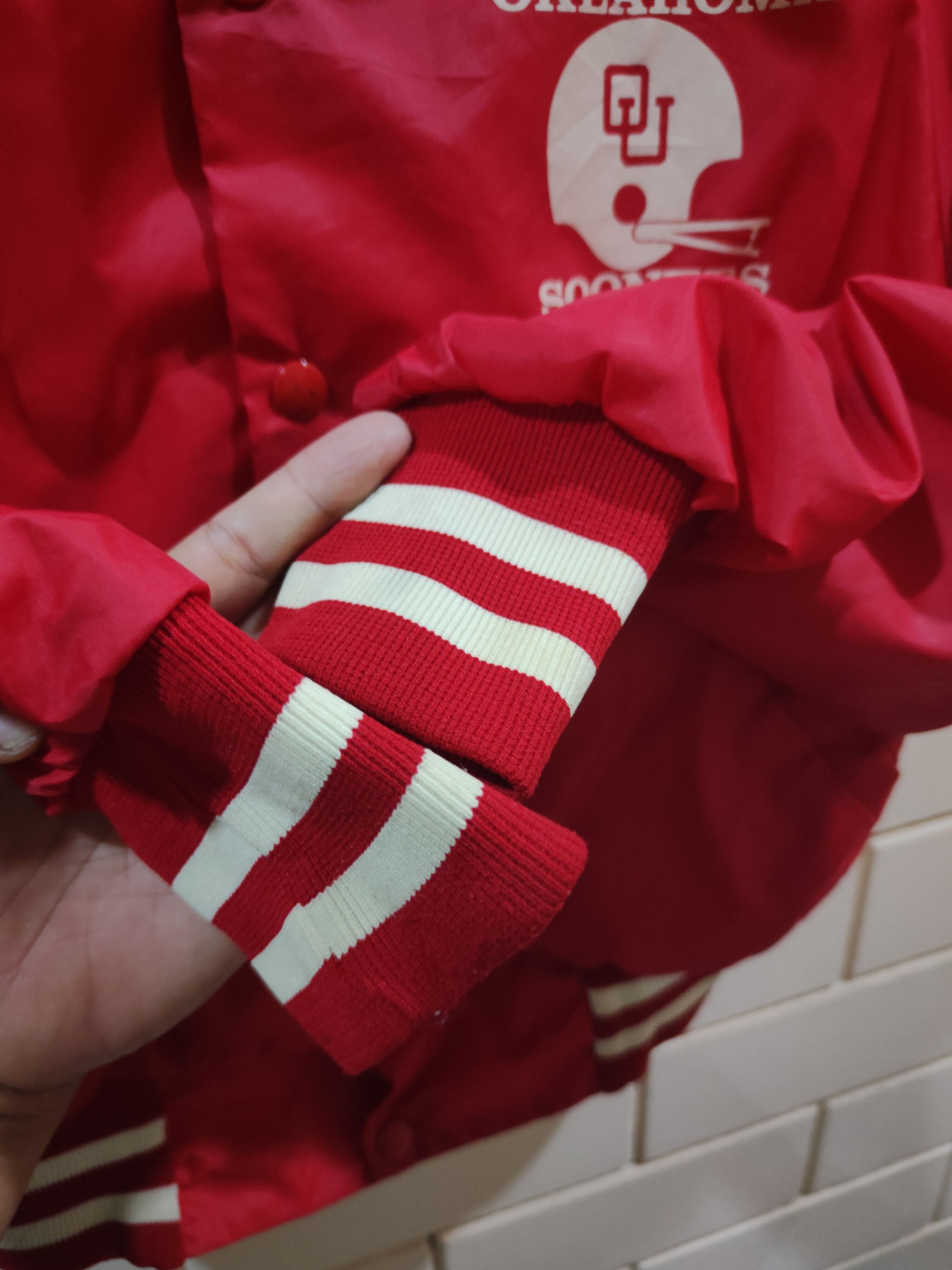Alleson Athletics Oklahoma Sooners Varsity Jacket Size US XS / EU 42 / 0 - 4 Thumbnail