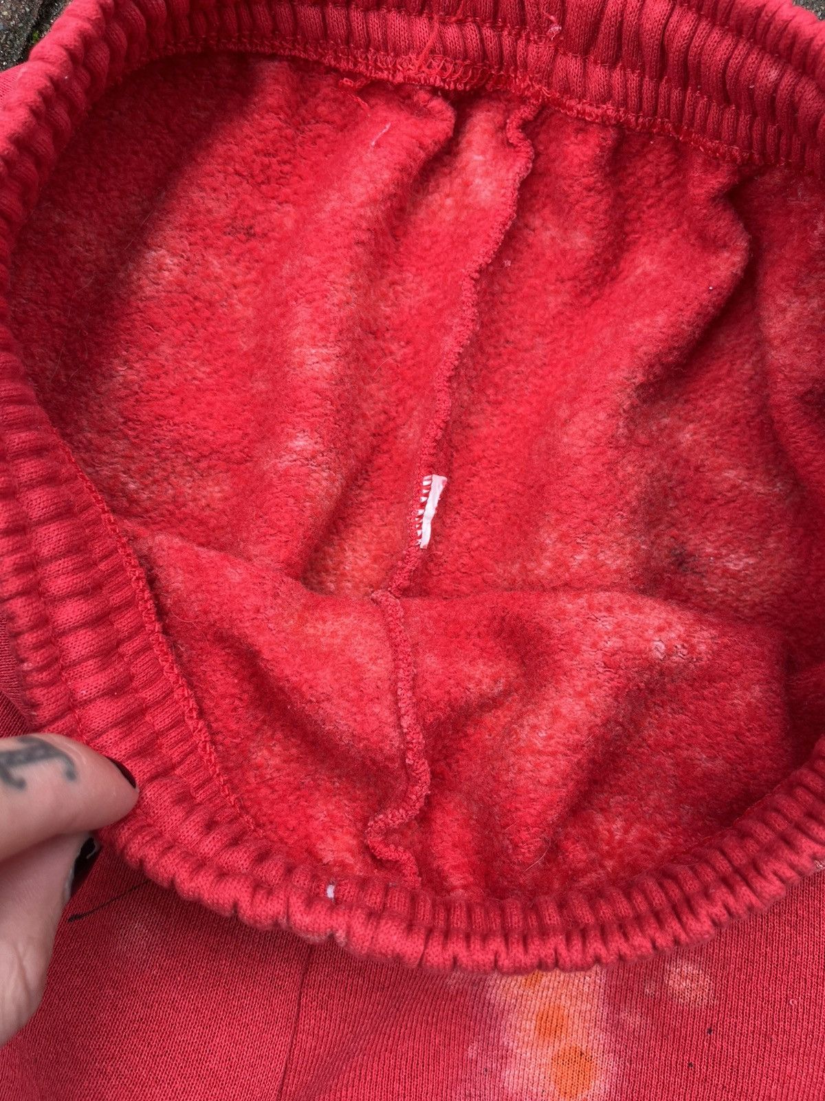 Japanese Brand × Vintage Vintage 1980s Red Knee Ripped Sweatpants Size US 31 - 8 Thumbnail