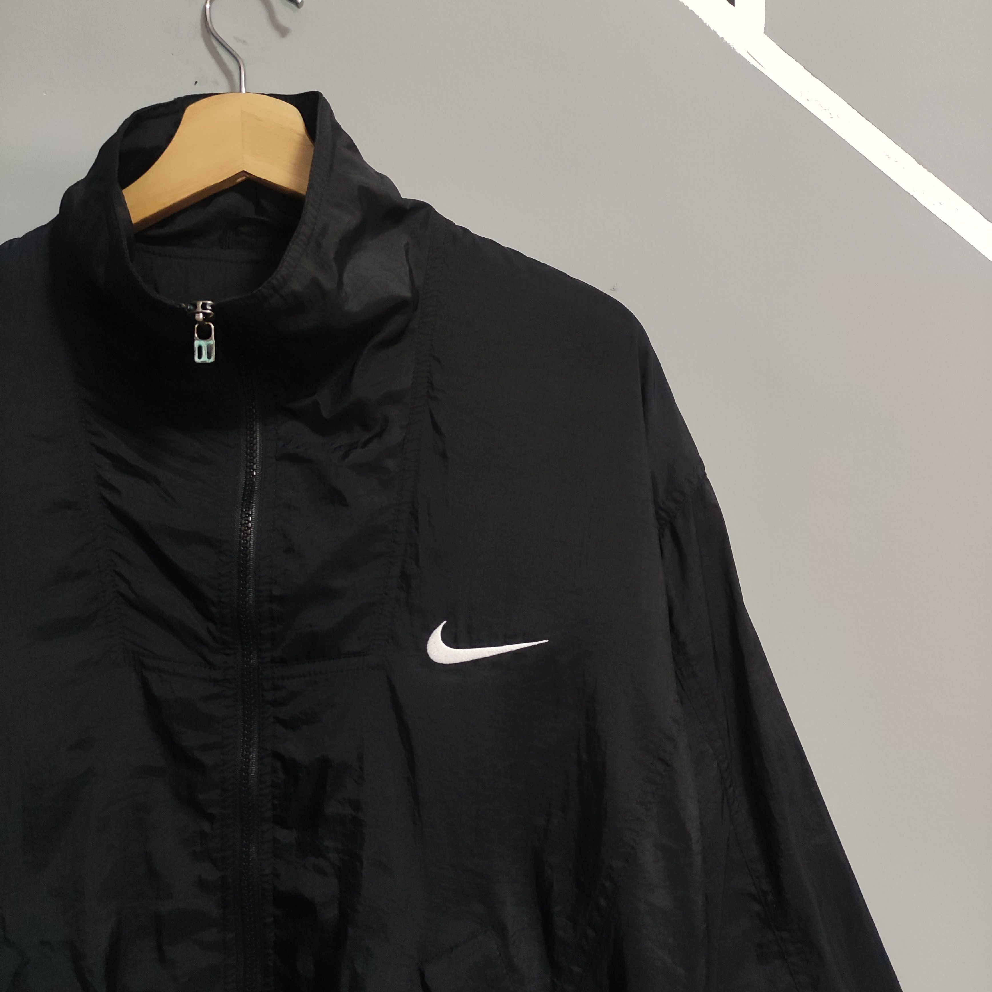 Nike × Vintage 90s Nike Small Swoosh Windbreaker Jacket Size US M / EU 48-50 / 2 - 2 Thumbnail