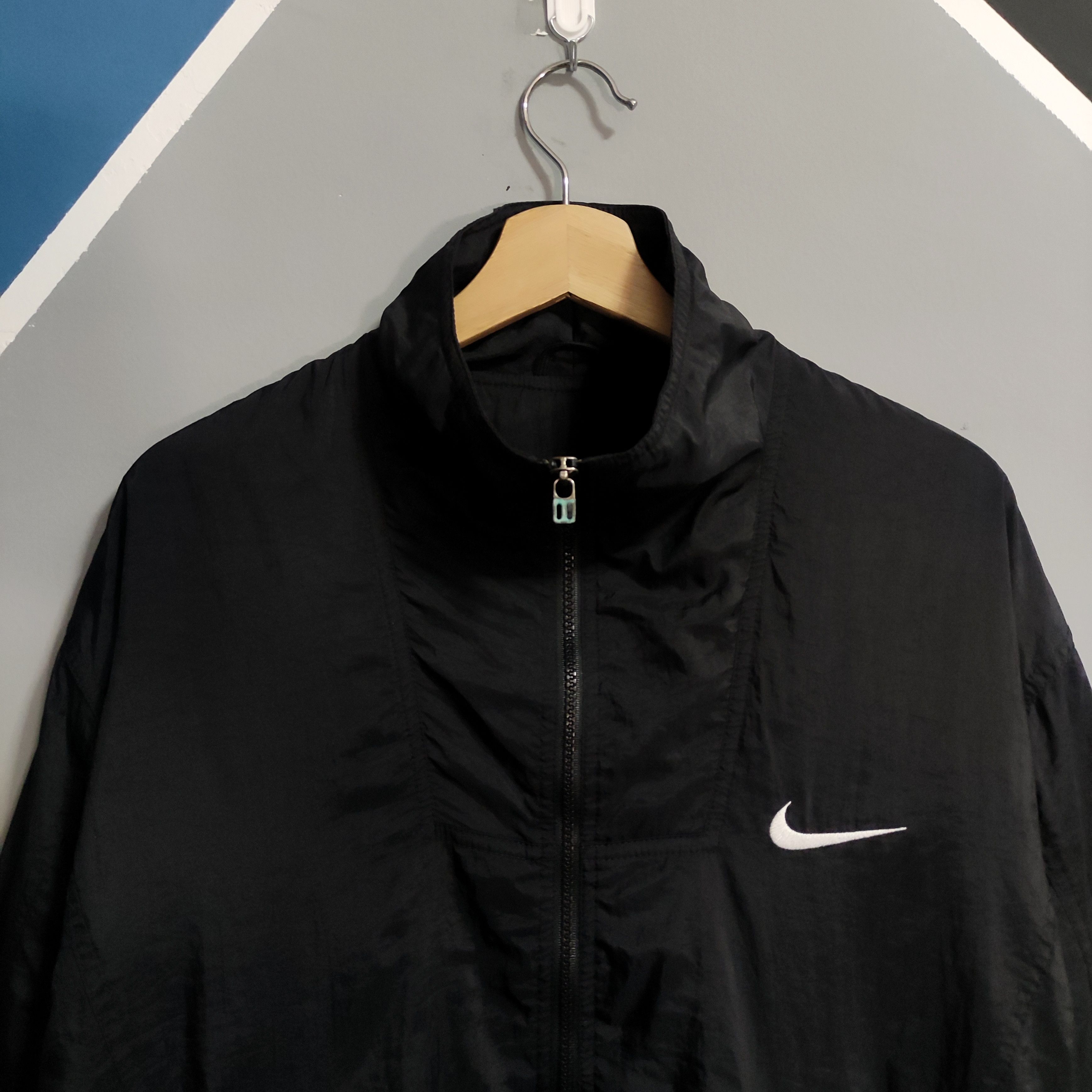 Nike × Vintage 90s Nike Small Swoosh Windbreaker Jacket Size US M / EU 48-50 / 2 - 5 Thumbnail