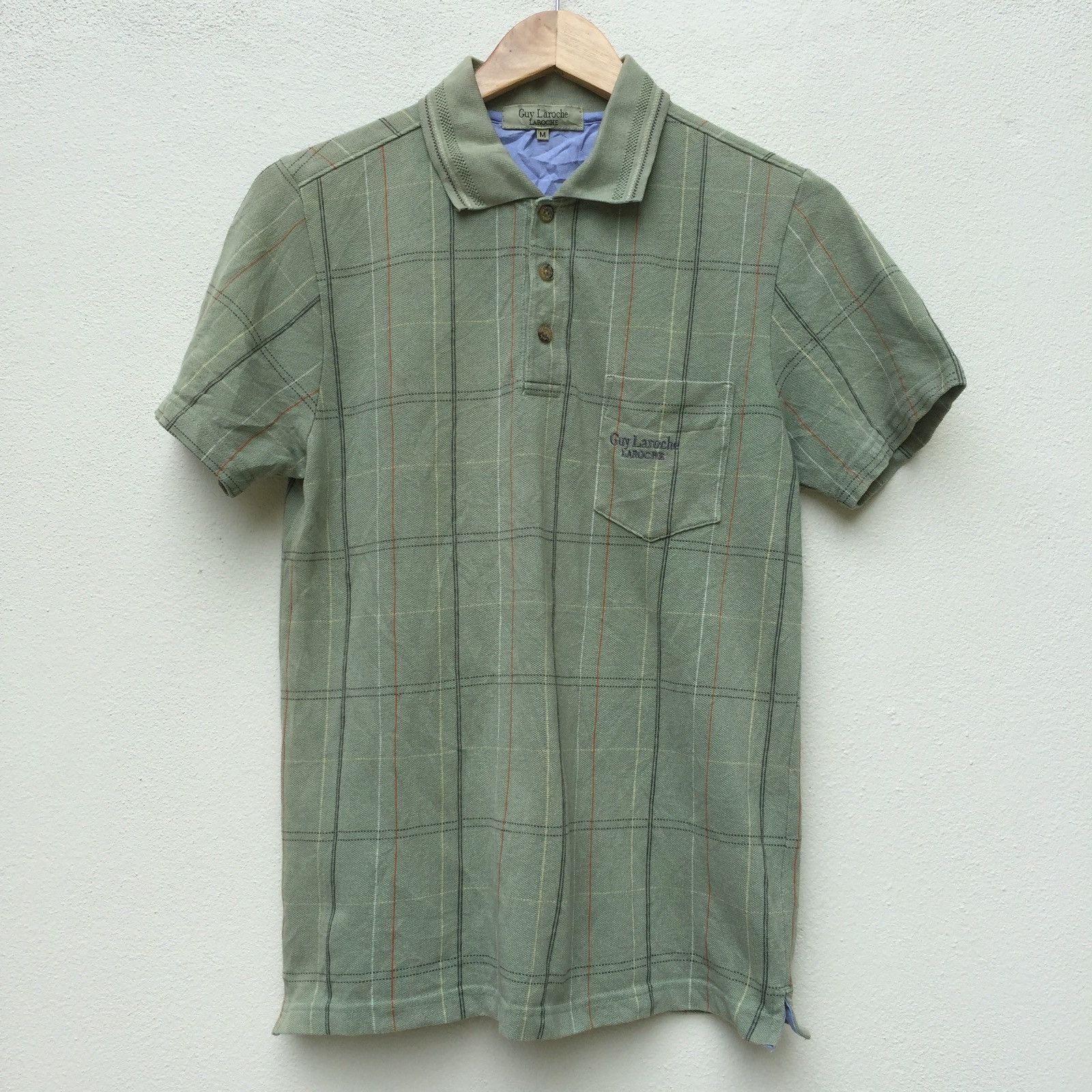 Guy Laroche Guy Laroche Plaid Polo Shirt Size US M / EU 48-50 / 2 - 1 Thumbnail