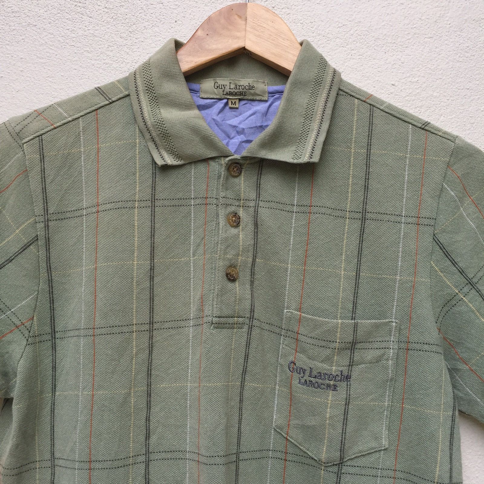 Guy Laroche Guy Laroche Plaid Polo Shirt Size US M / EU 48-50 / 2 - 4 Thumbnail